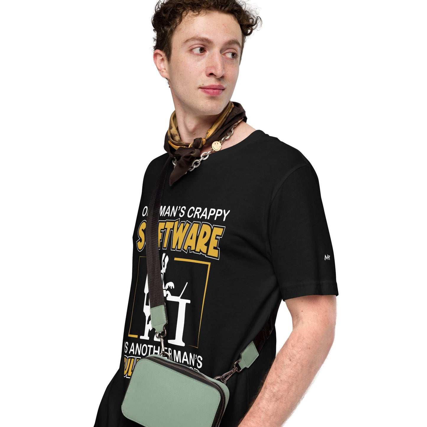One Man's crappy software is Another man's Fulltime Job Unisex t-shirt by DarkByteGear