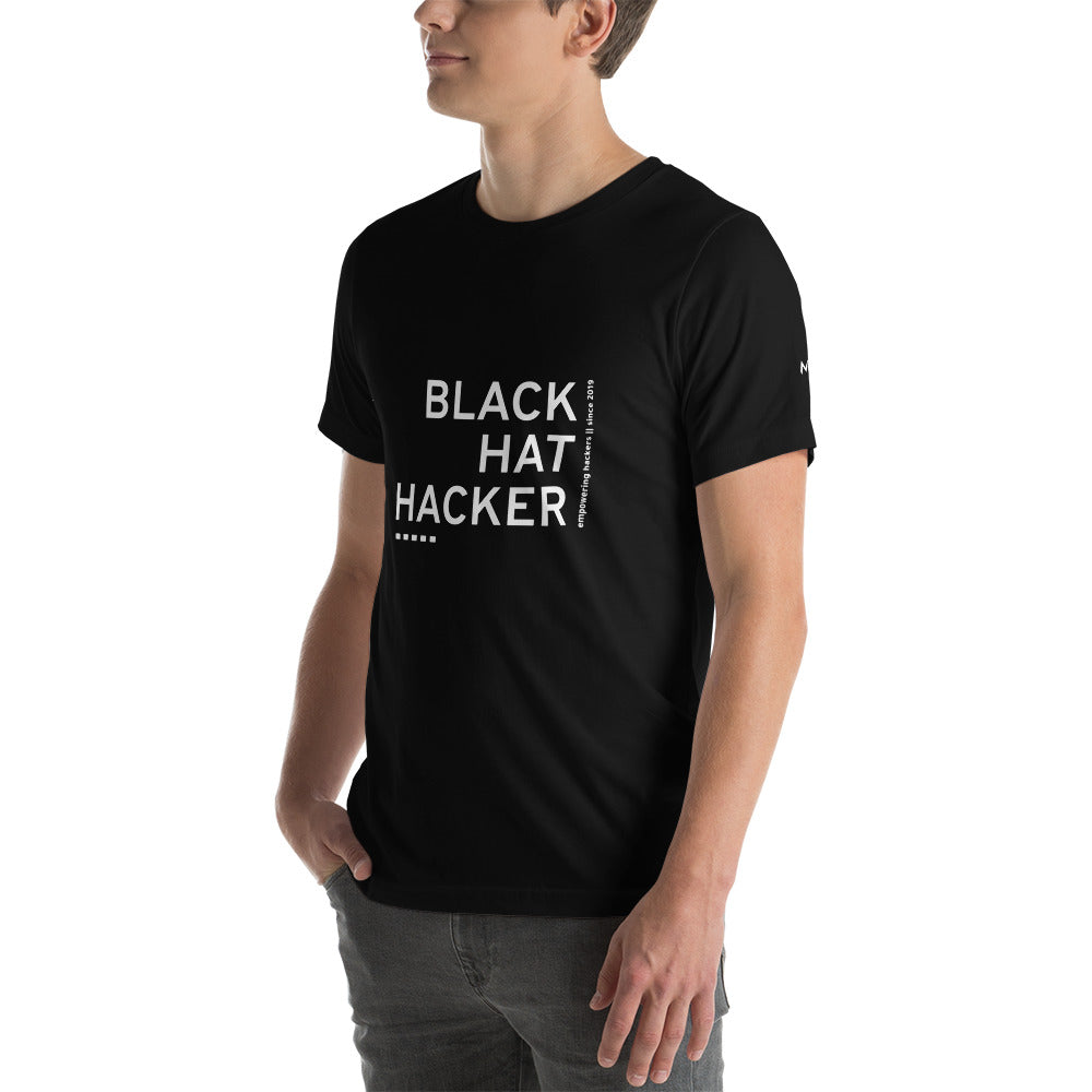 Black Hat Hacker V11 Unisex t-shirt by DarkByteGear