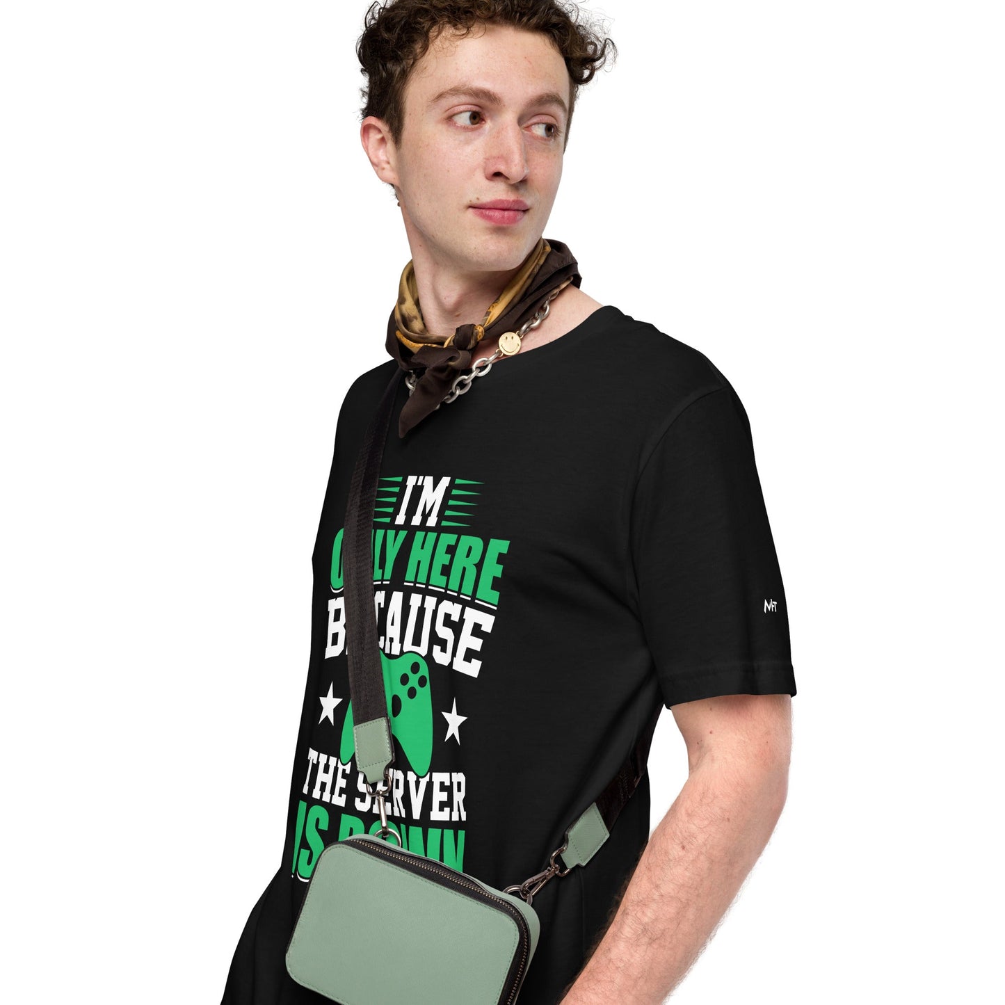 I'm only Here, because the Server is Down Unisex t-shirt by DarkByteGear