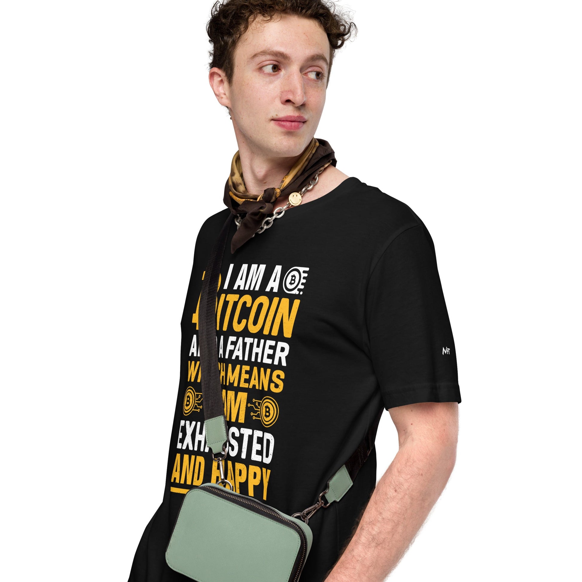 I am a Bitcoin and a Father - Unisex t-shirt by DarkByteGear