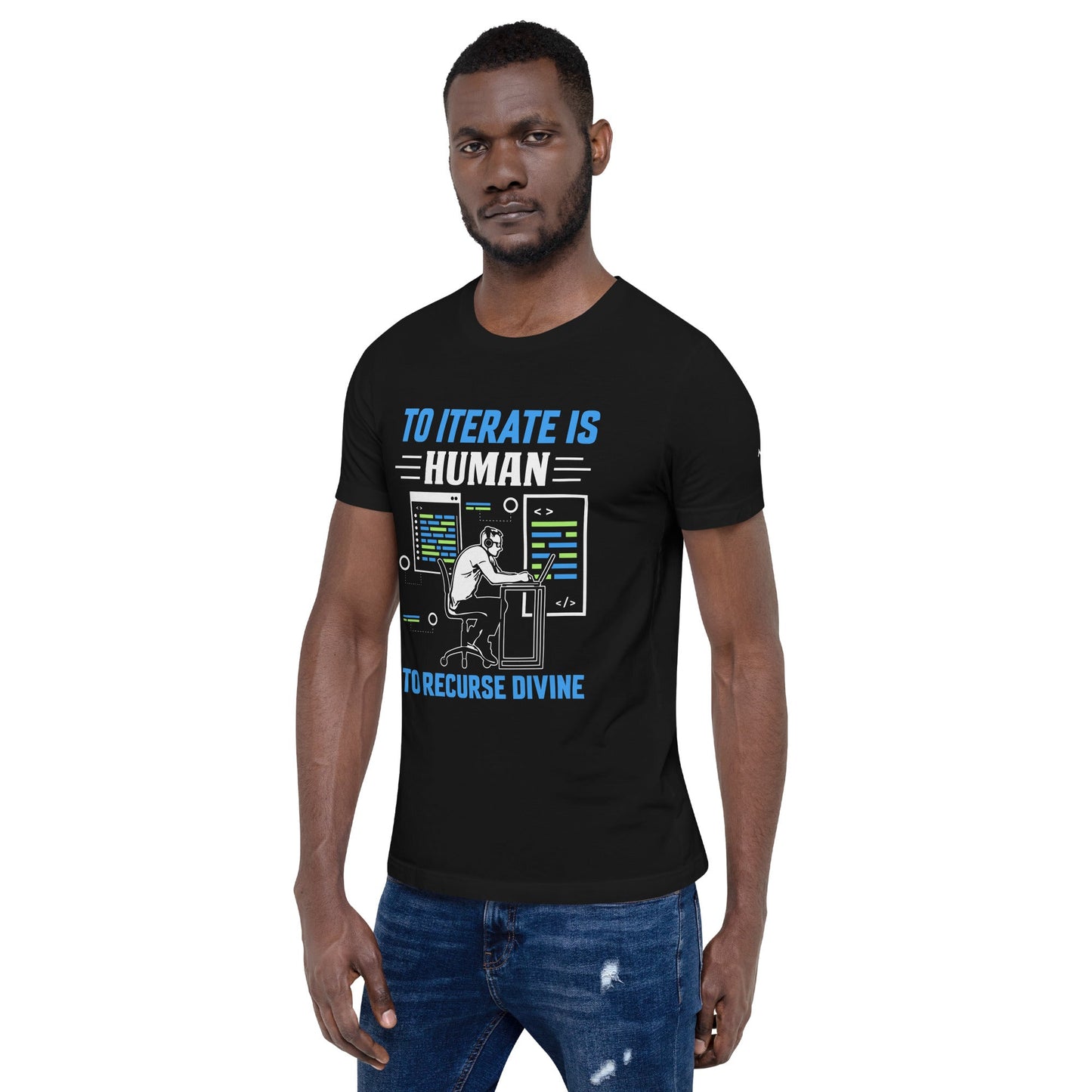 To Iterate is Human, to Recurse Divine Unisex t-shirt by DarkByteGear