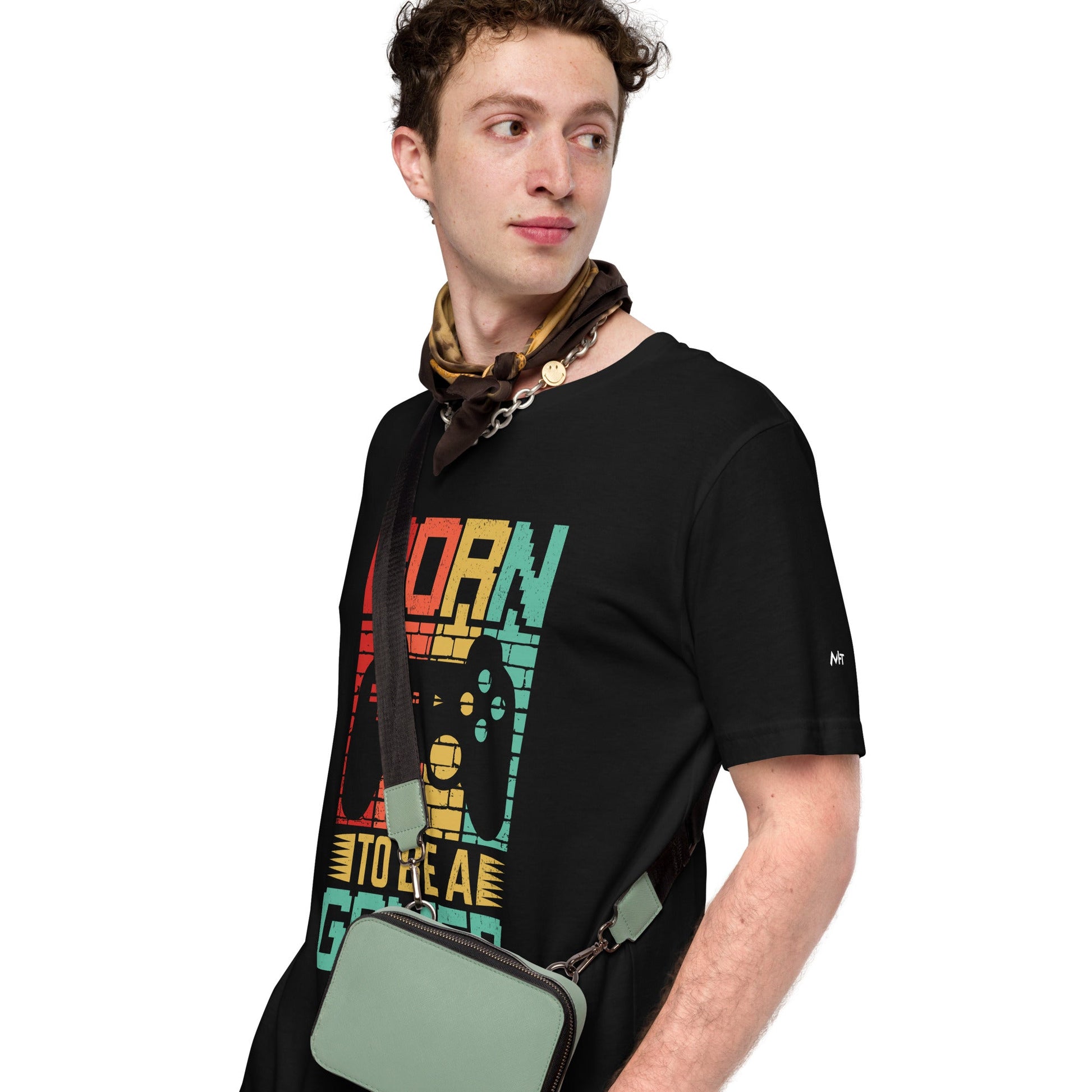 Born to Be a Gamer - Shagor Unisex t-shirt by DarkByteGear