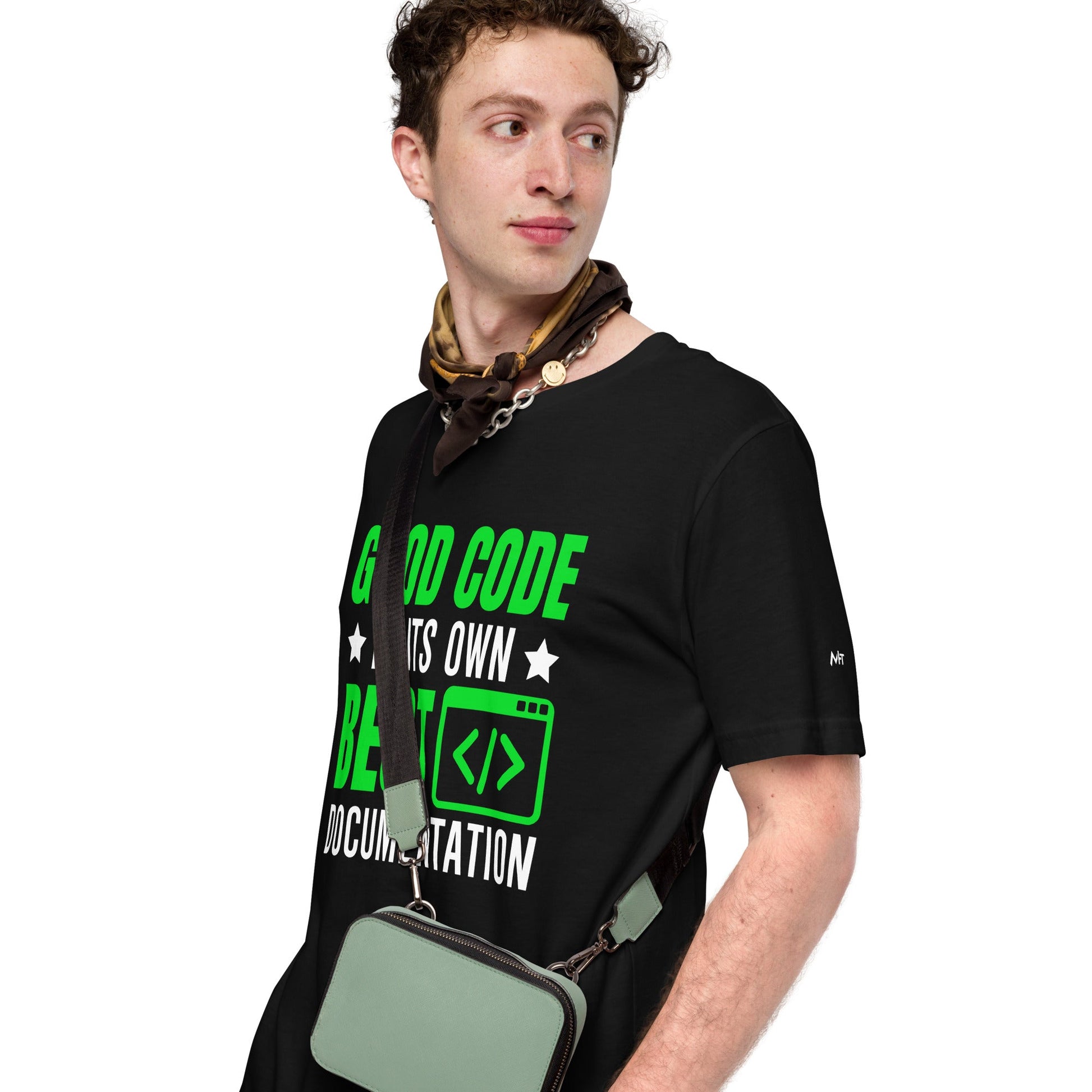Good Code is in its own best documentation Unisex t-shirt by DarkByteGear