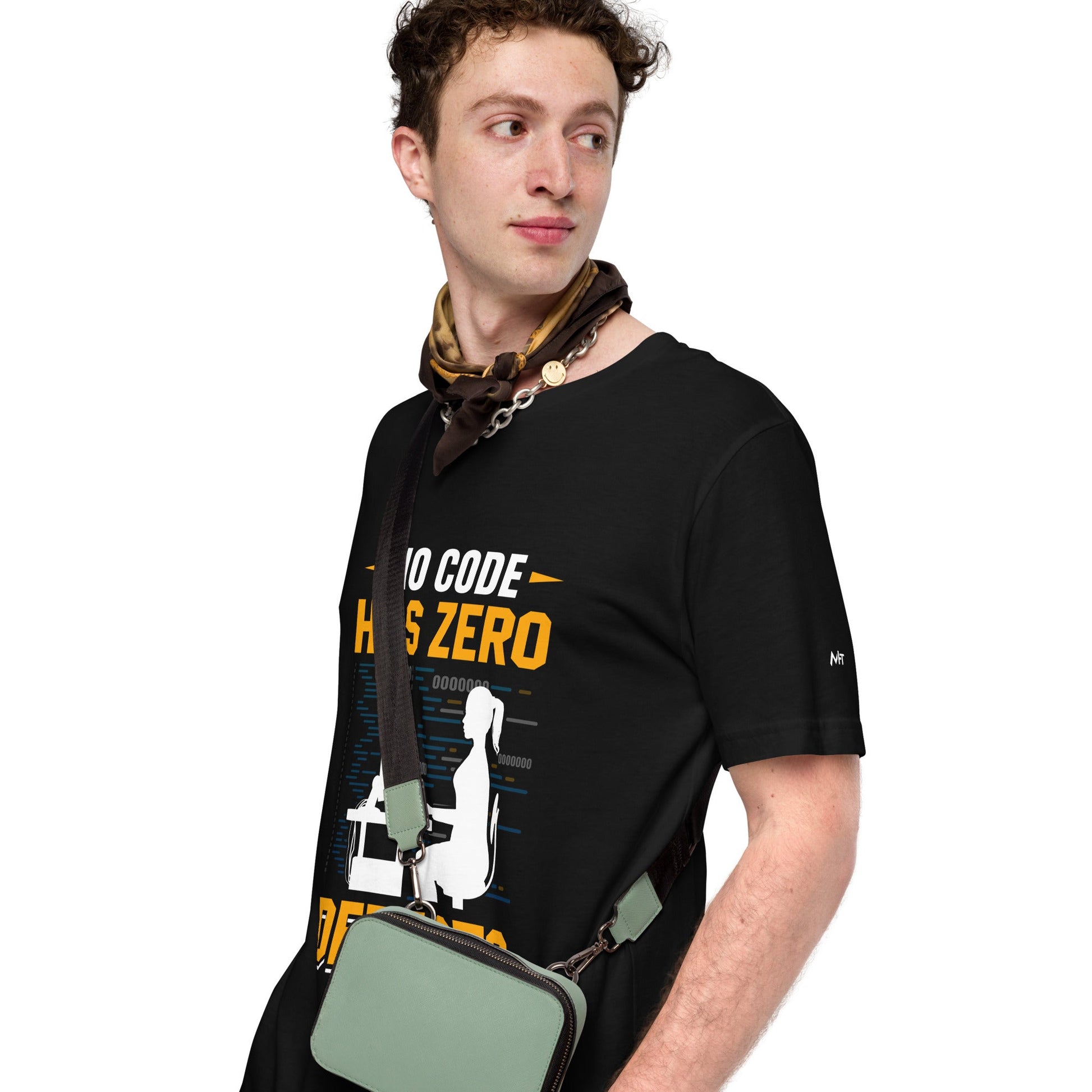 No code has zero defect Unisex t-shirt by DarkByteGear