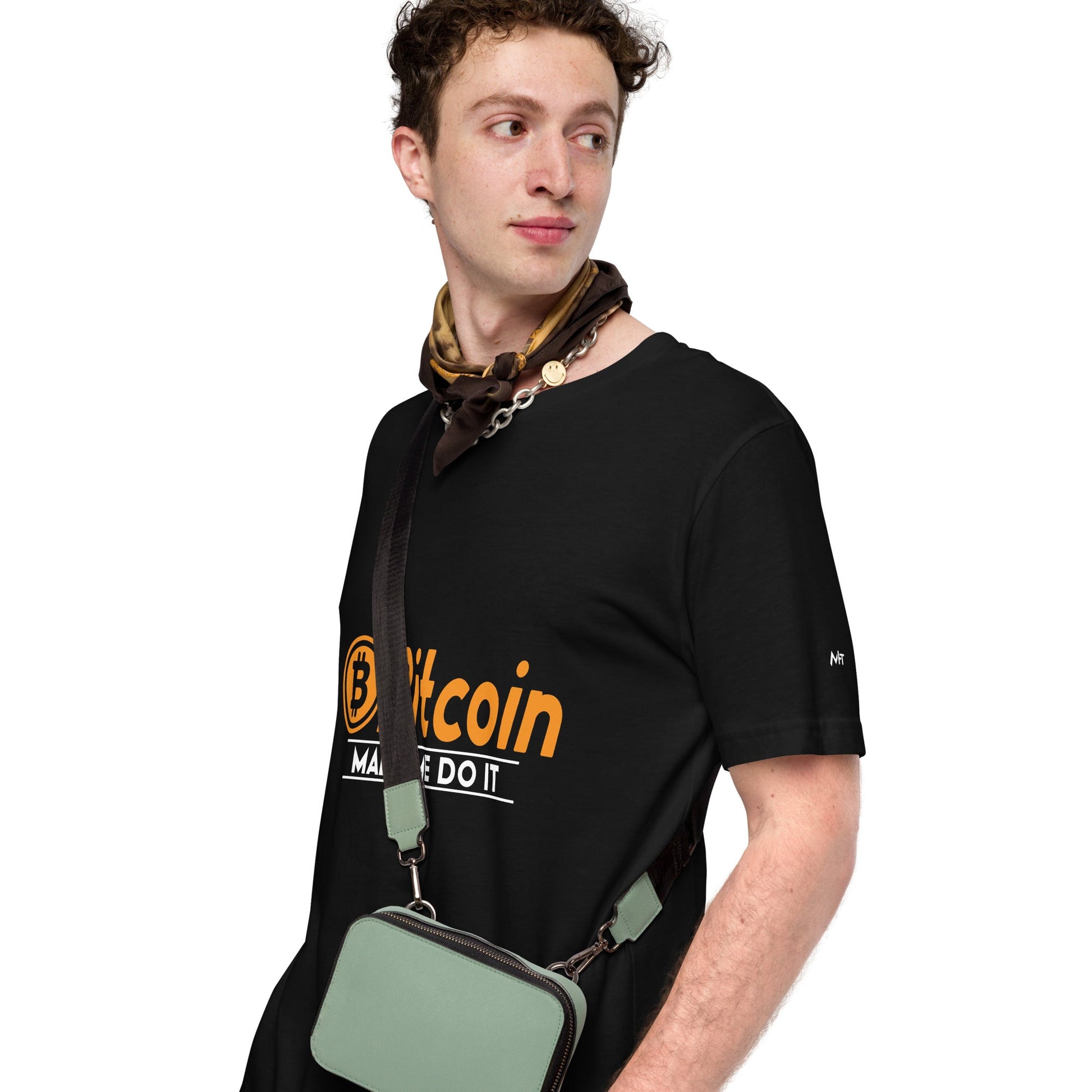 Bitcoin Made me Do it Unisex t-shirt by DarkByteGear