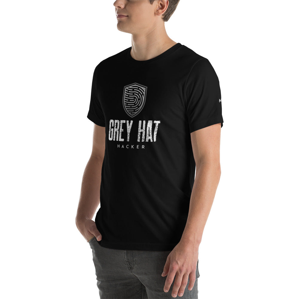 Grey Hat Hacker V4 - Unisex t-shirt by DarkByteGear
