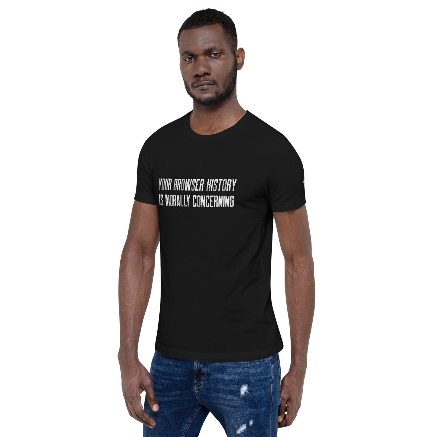 Your Browser History is Morally Concerning V1 Unisex t-shirt by DarkByteGear
