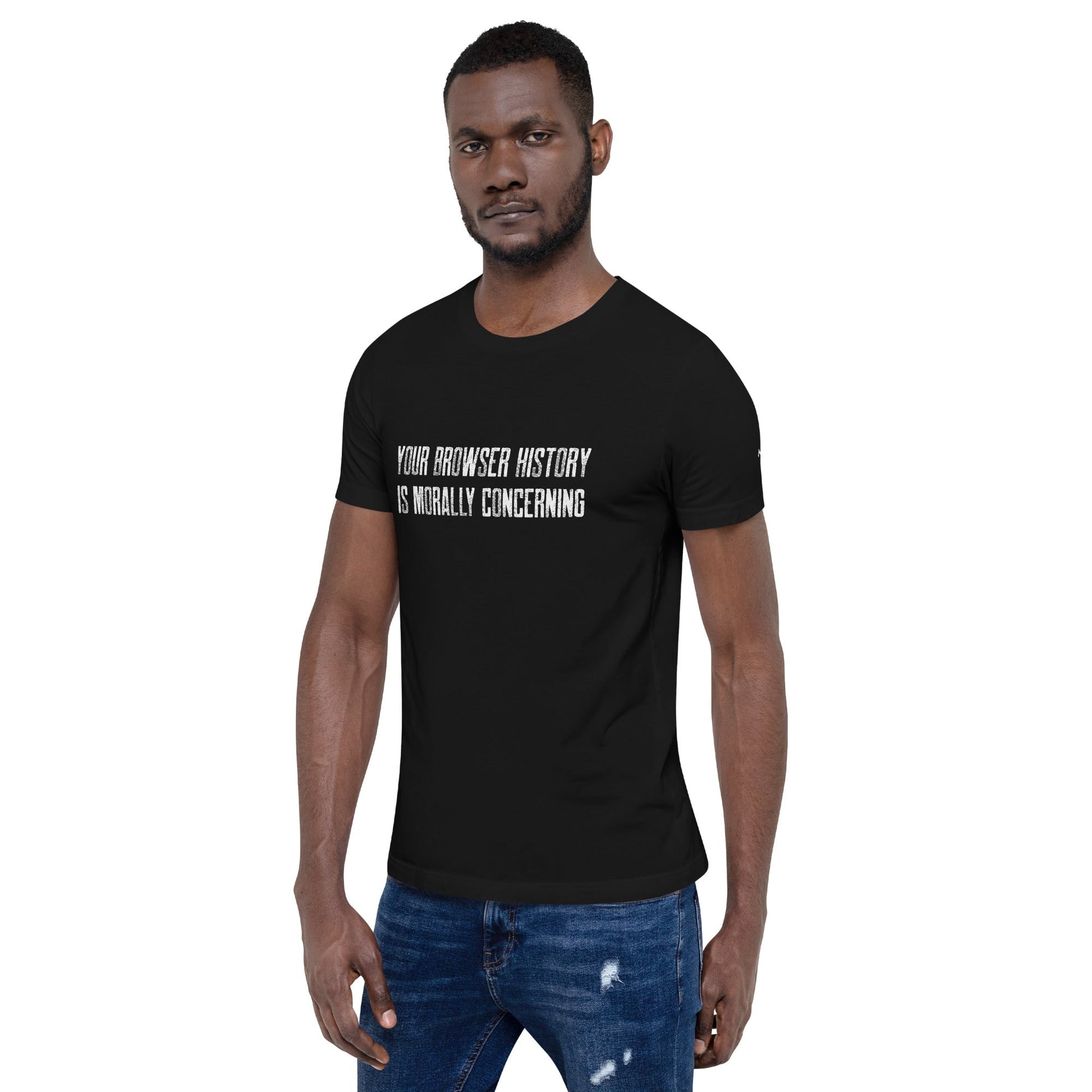 Your Browser History is Morally Concerning V1 Unisex t-shirt by DarkByteGear