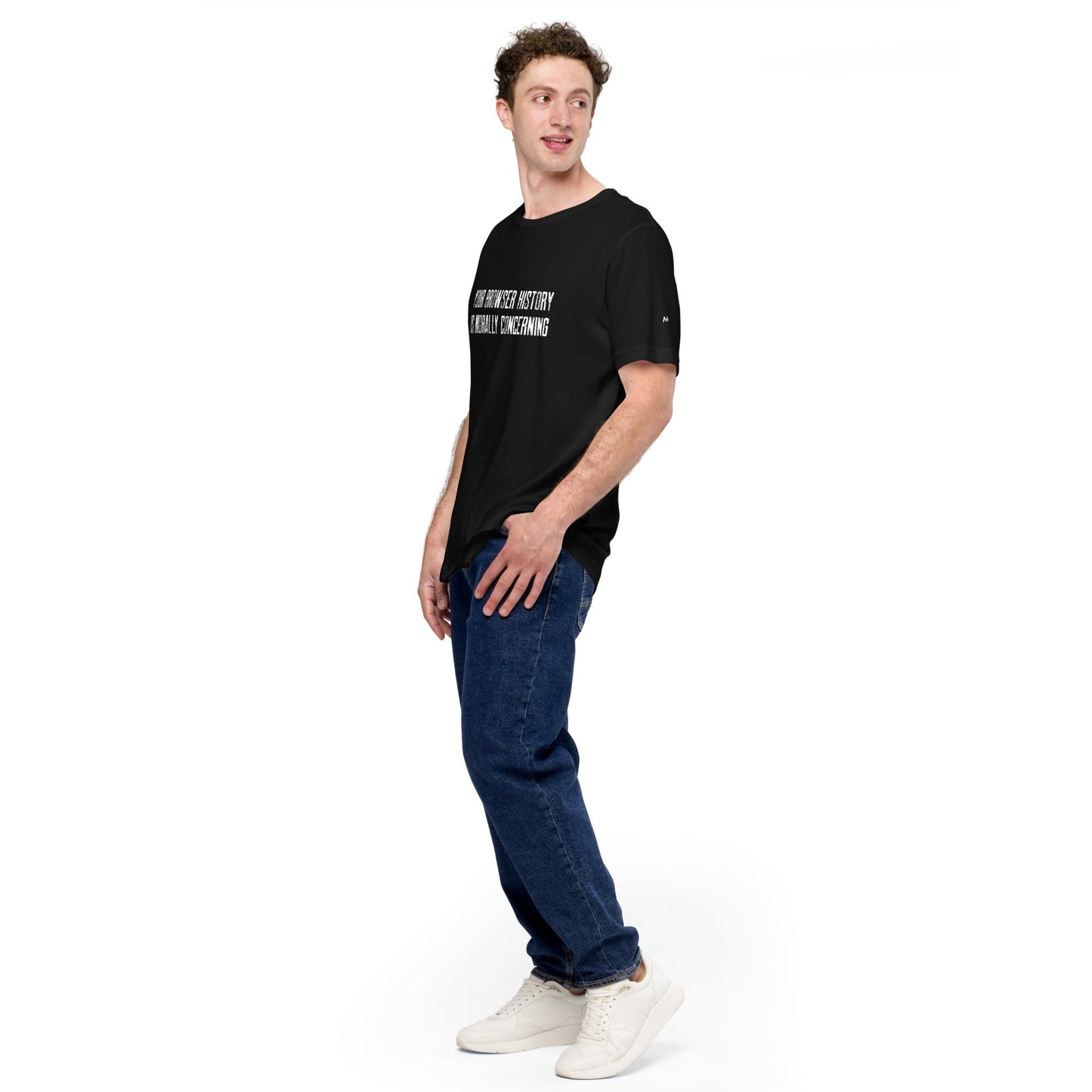 Your Browser History is Morally Concerning V1 Unisex t-shirt by DarkByteGear