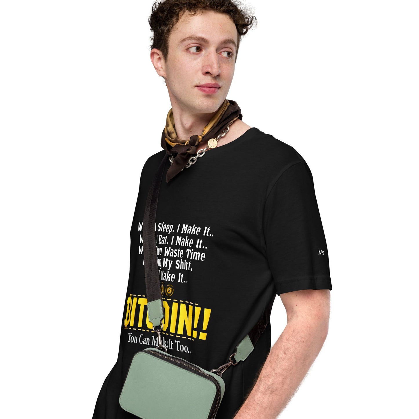 Bitcoin! You can Make it too Unisex t-shirt by DarkByteGear