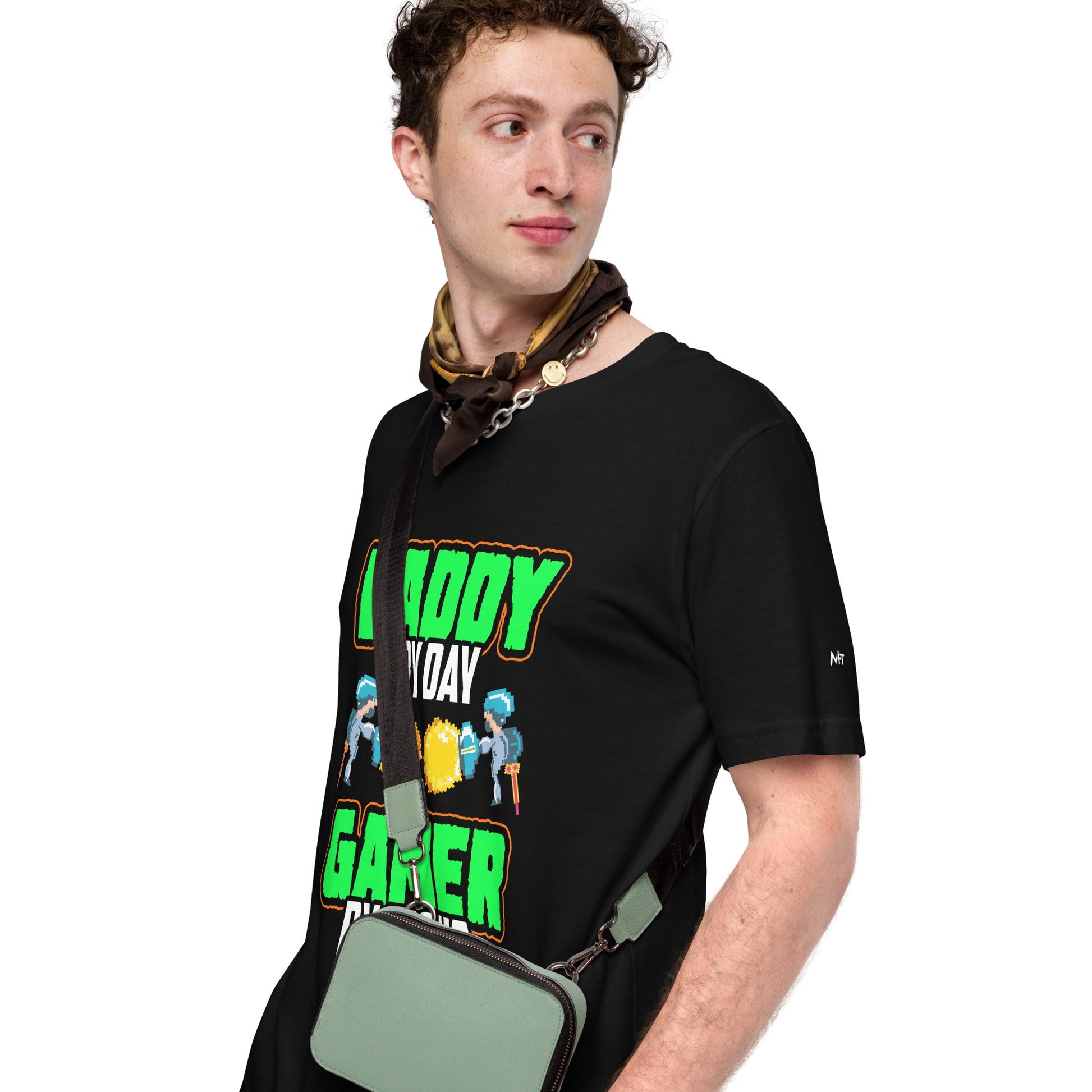 Daddy by Day, Gamer by Night Unisex t-shirt by DarkByteGear
