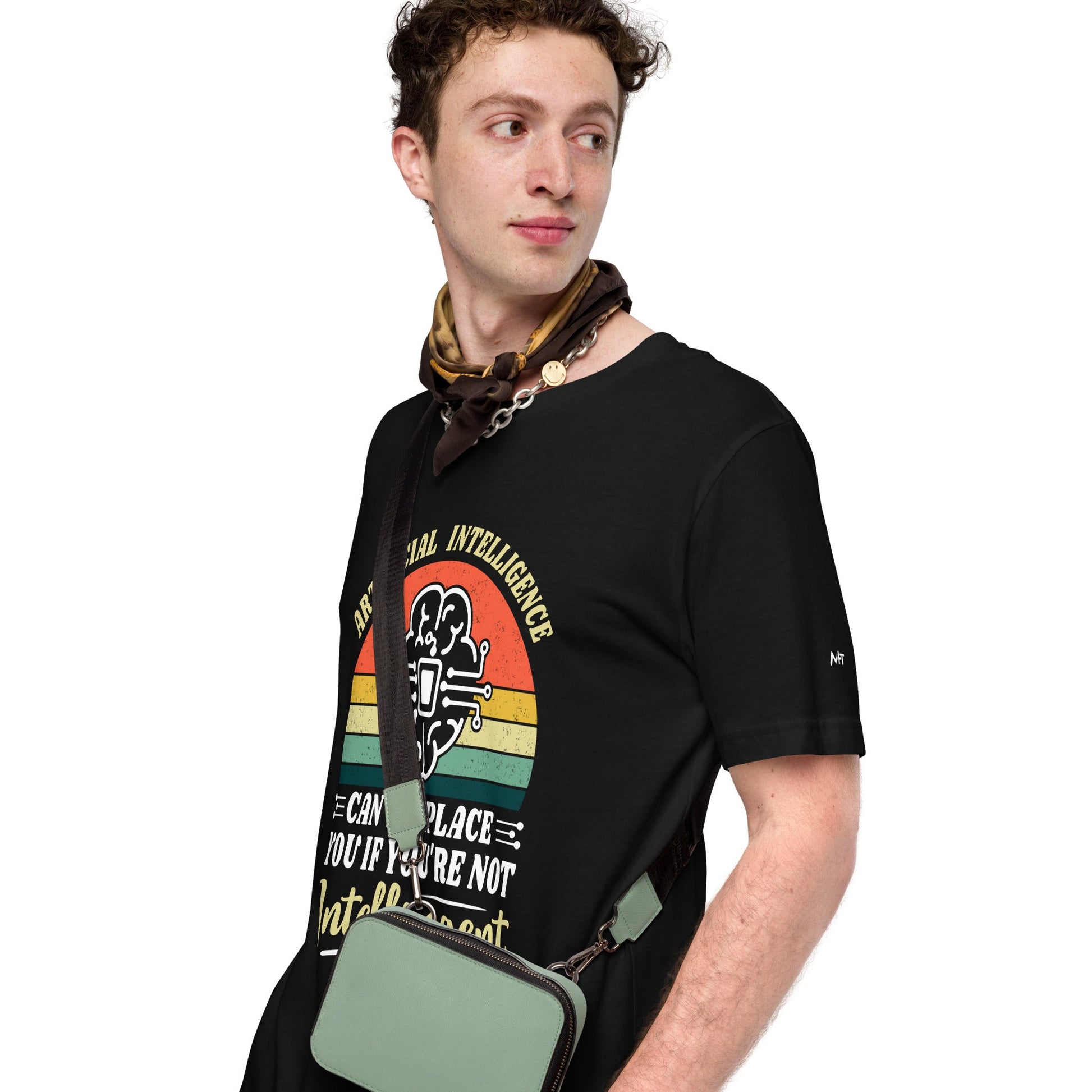 Artificial Intelligence can't replace You if you are not Intelligent Unisex t-shirt by DarkByteGear