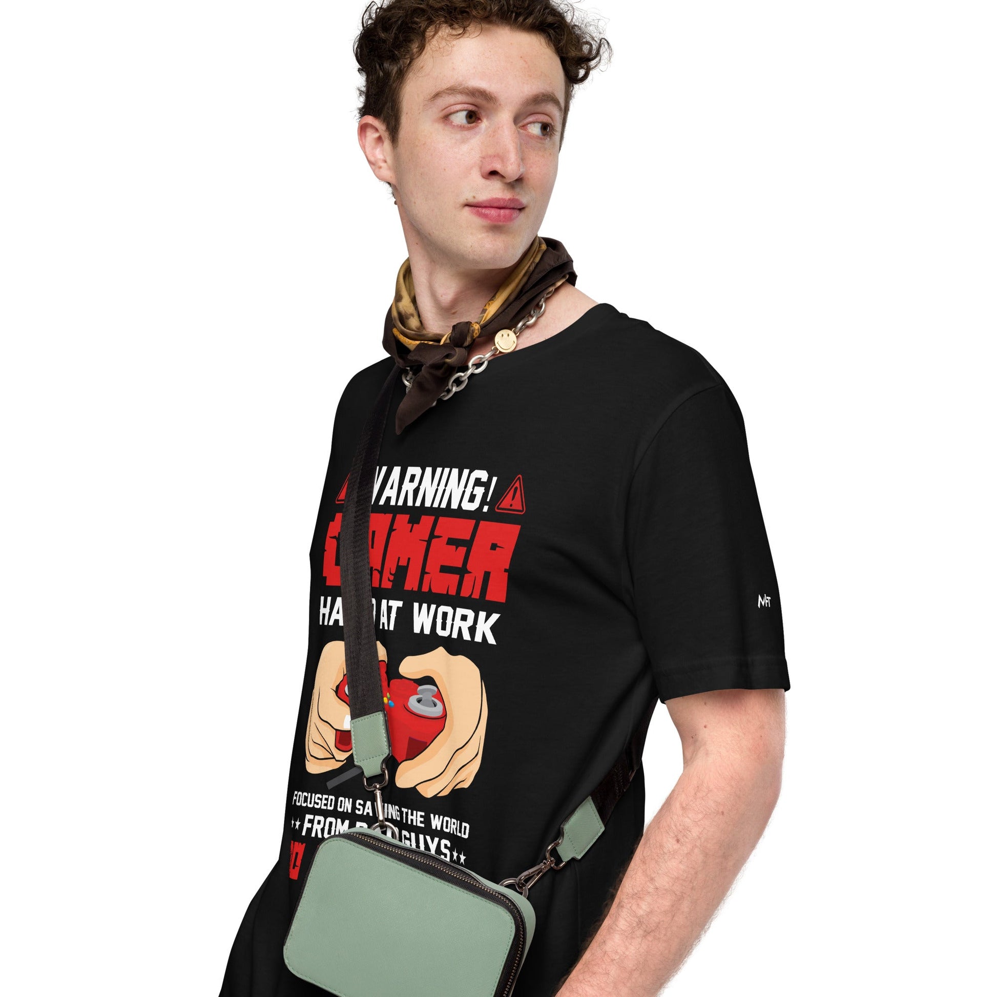 Gamer Hard at Work, Do not Disturb - Unisex t-shirt by DarkByteGear