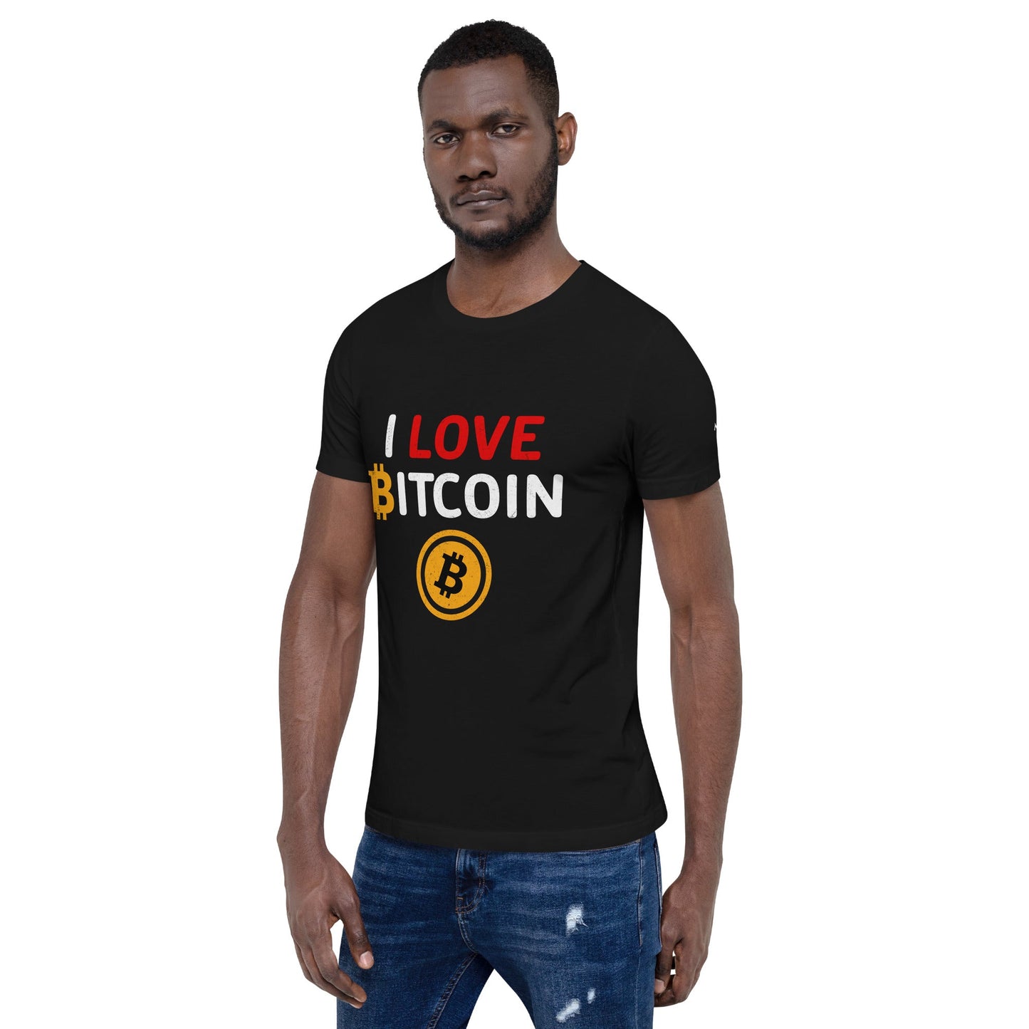 I Love Bitcoin - Unisex t-shirt by DarkByteGear