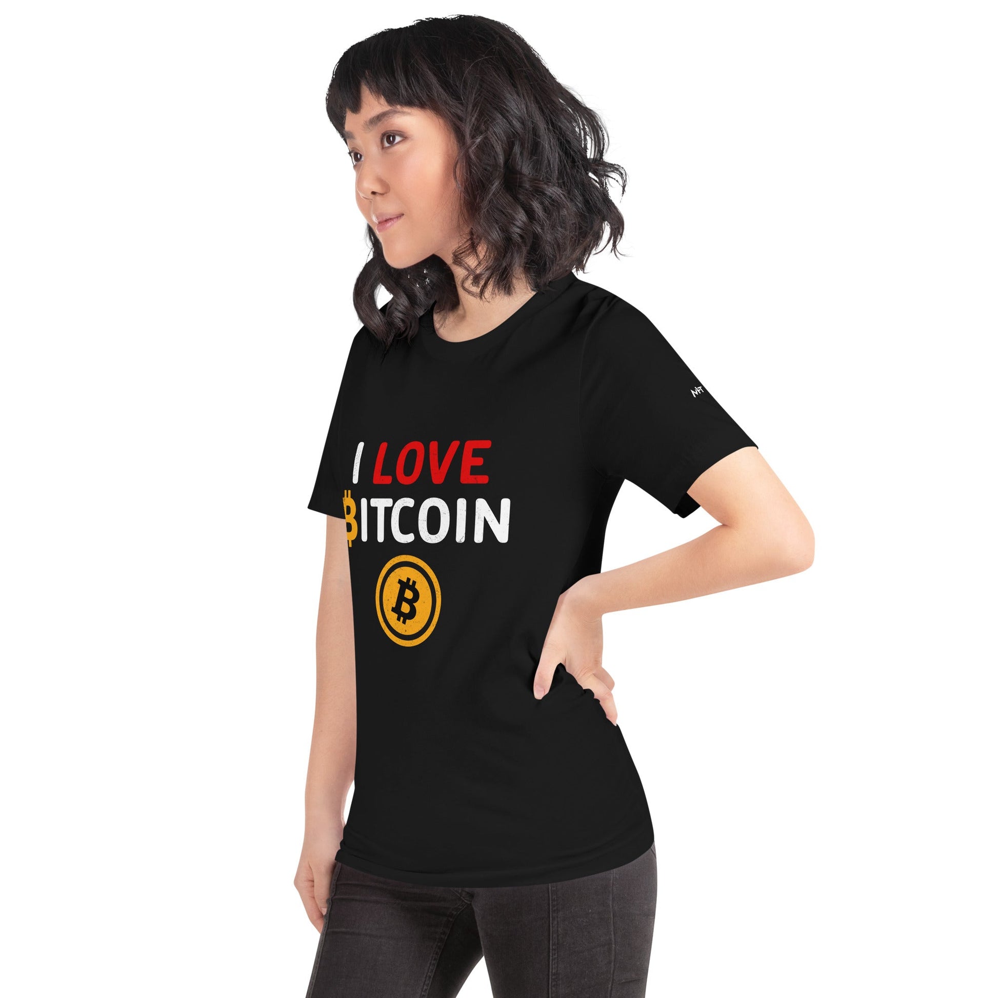 I Love Bitcoin - Unisex t-shirt by DarkByteGear