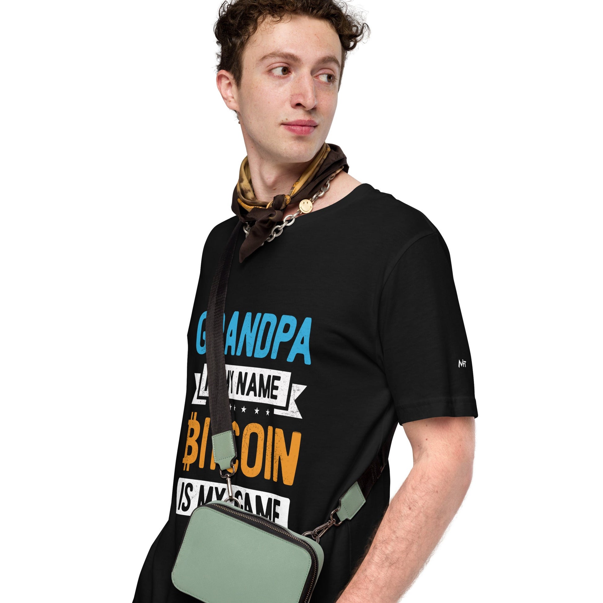 Grandpa is My Name, Bitcoin is My Game - Unisex t-shirt by DarkByteGear