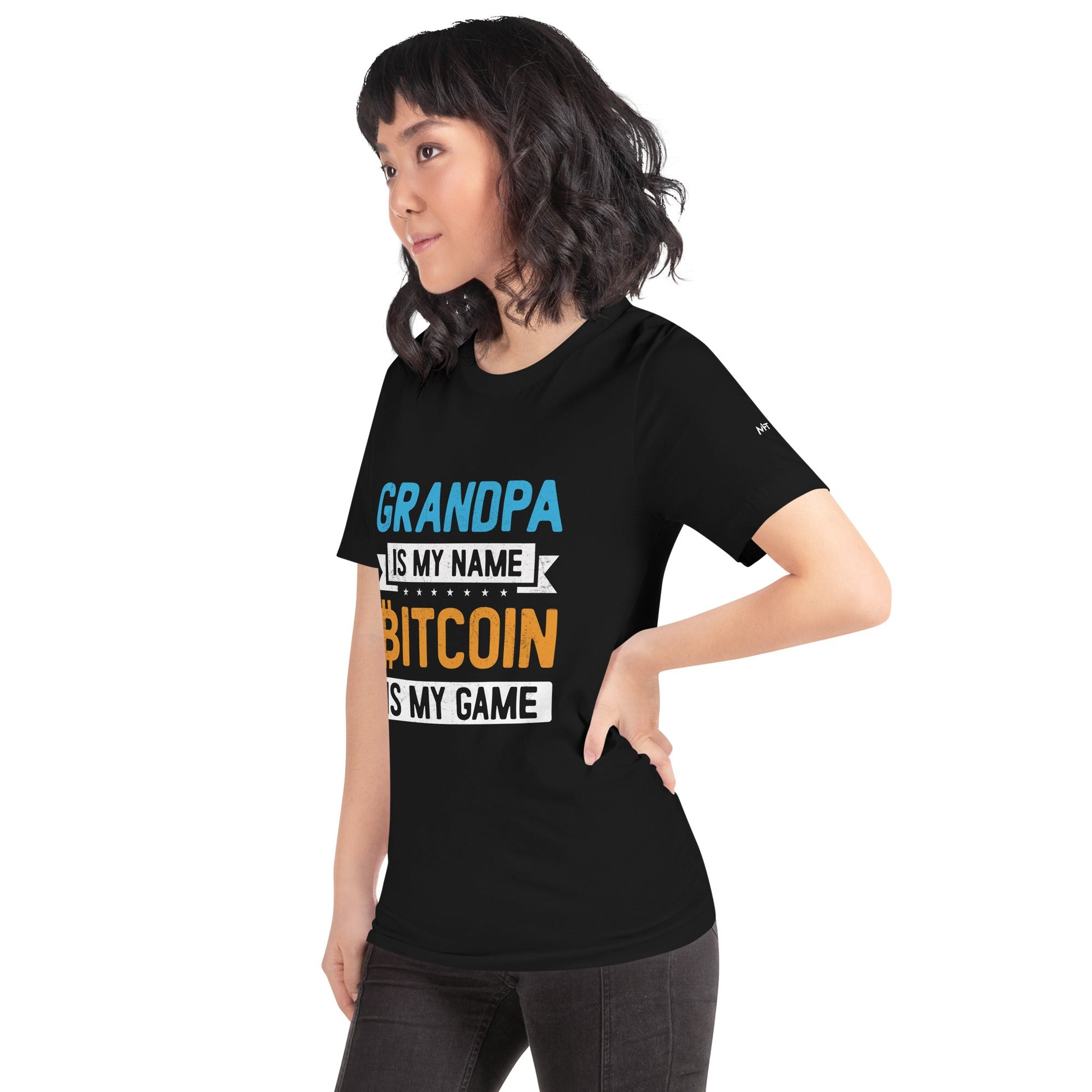 Grandpa is My Name, Bitcoin is My Game - Unisex t-shirt by DarkByteGear