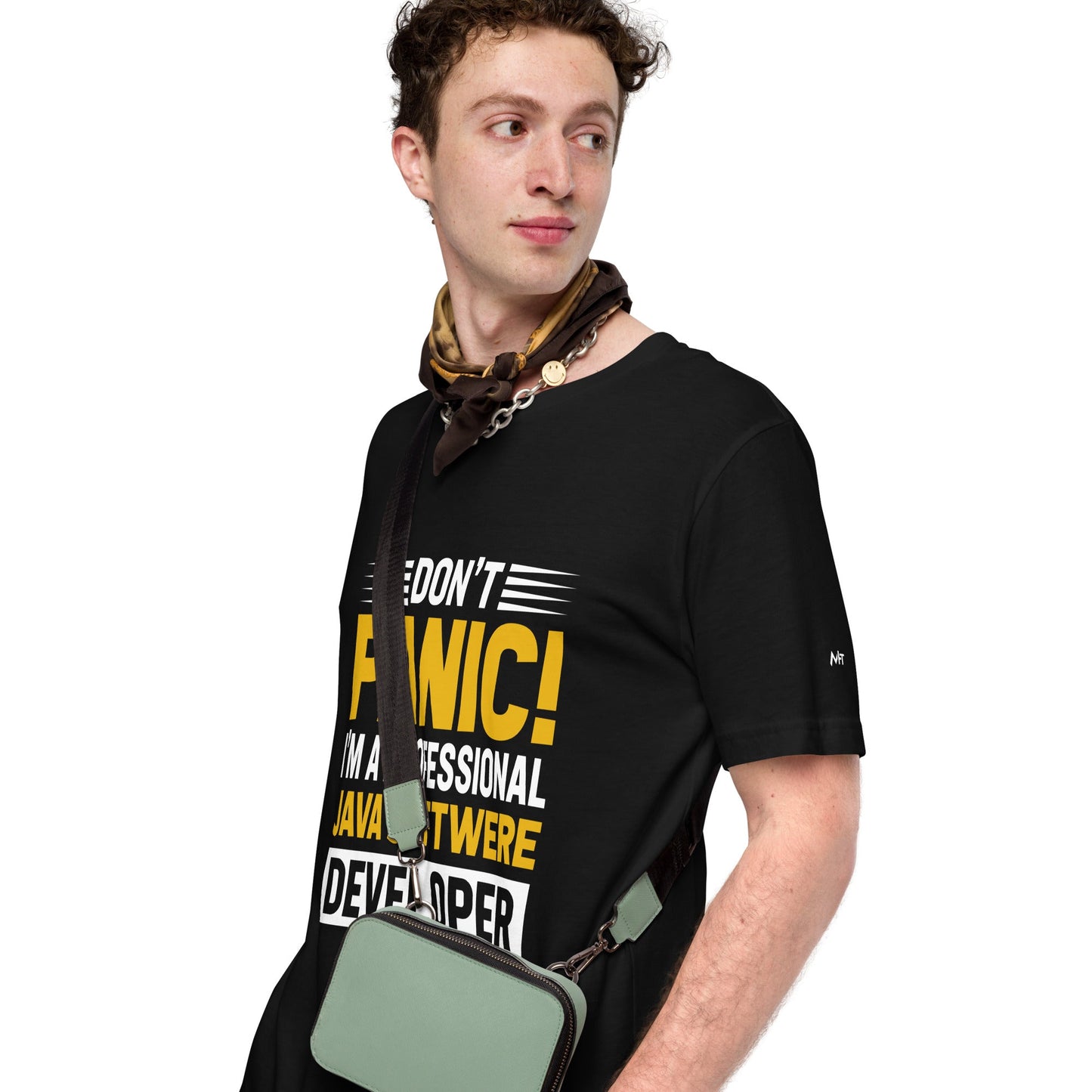 Don't Panic, I am a Professional Java Software Developer - Unisex t-shirt by DarkByteGear