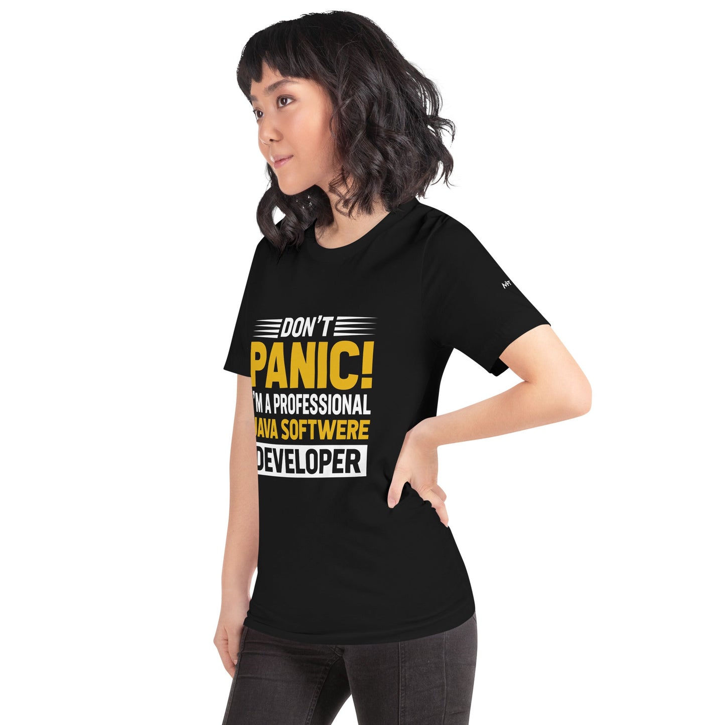 Don't Panic, I am a Professional Java Software Developer - Unisex t-shirt by DarkByteGear