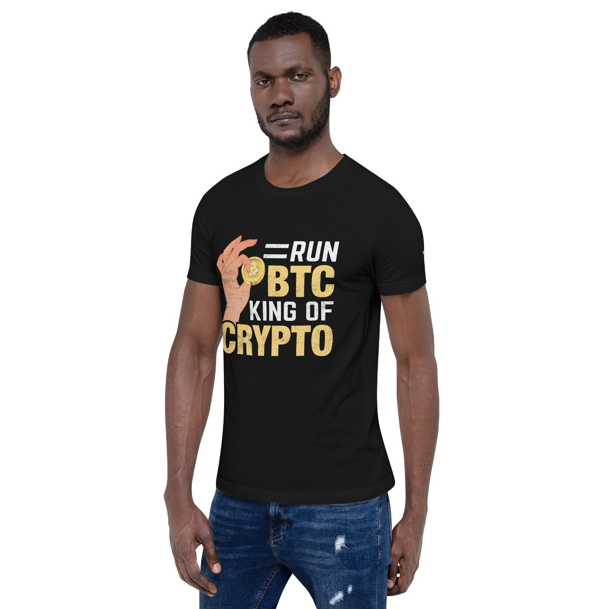 = Run BTC King of BitCoin - Unisex t-shirt by DarkByteGear