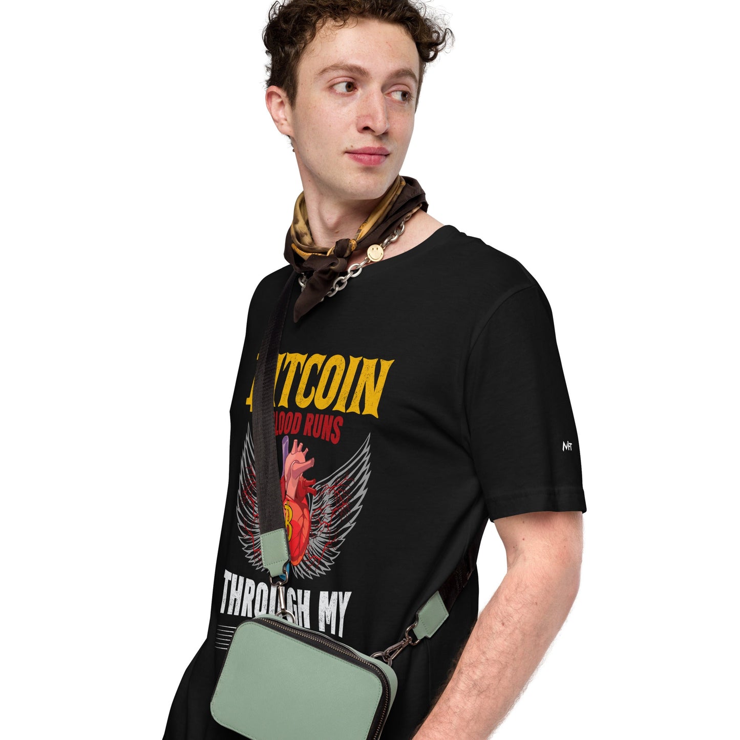 Bitcoin Blood Run Through My Vein - Unisex t-shirt by DarkByteGear