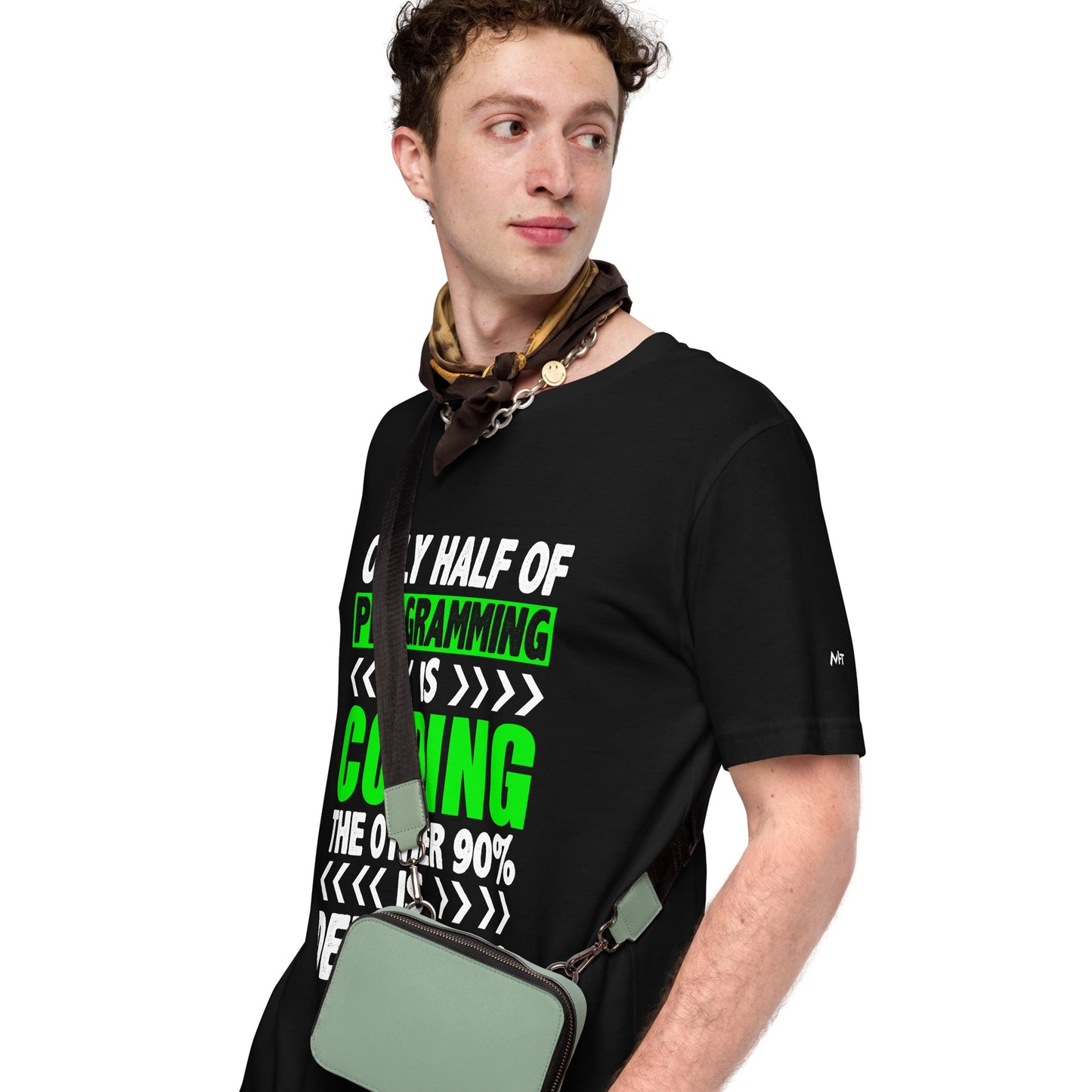 Only half of Programming is Coding - Unisex t-shirt by DarkByteGear