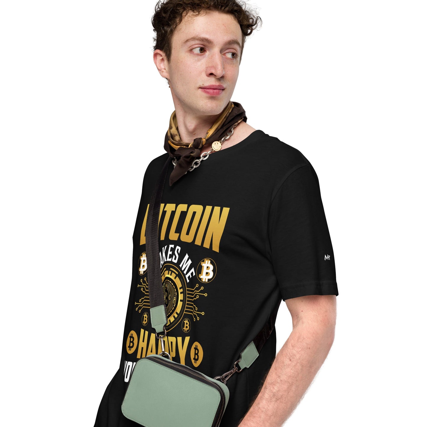 Bitcoin Makes me Happy, you Not so much - Unisex t-shirt by DarkByteGear