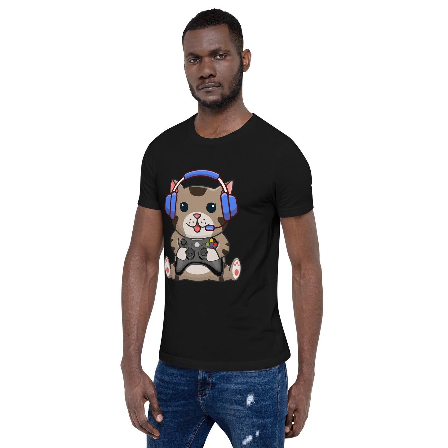 Gamer Cat - Unisex t-shirt by DarkByteGear