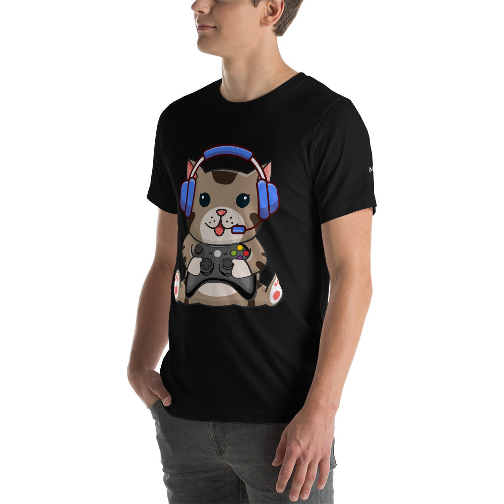 Gamer Cat - Unisex t-shirt by DarkByteGear