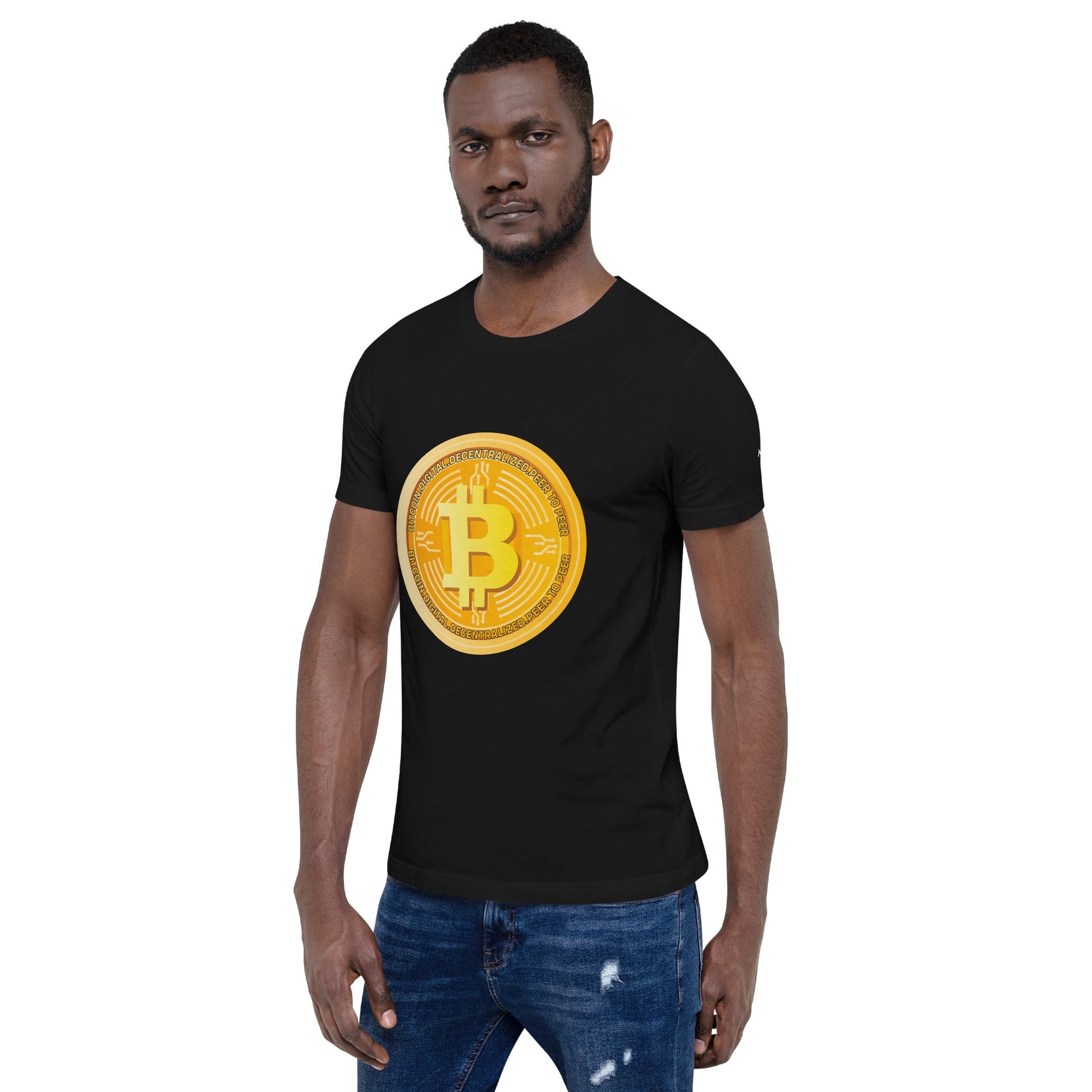 Bitcoin Medal - Unisex t-shirt by DarkByteGear