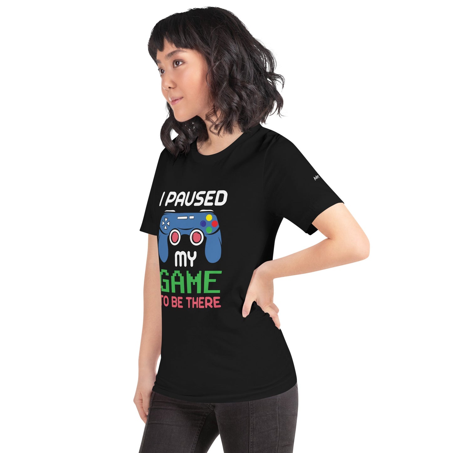 I Paused my Game to be here ( Blue ) - Unisex t-shirt by DarkByteGear