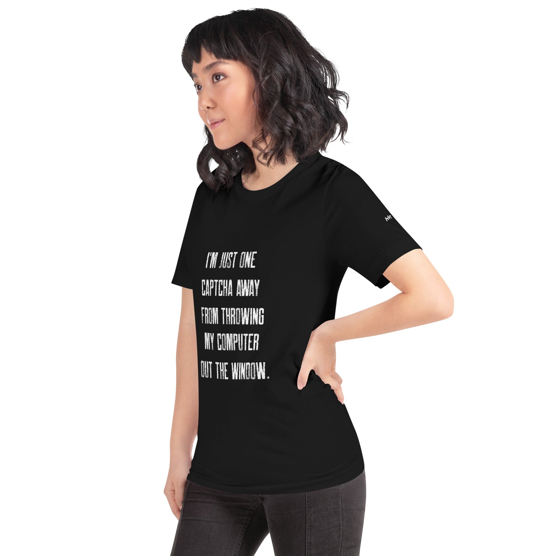 I'm Just one CAPTCHA away from throwing my Computer away V1 - Unisex t-shirt by DarkByteGear