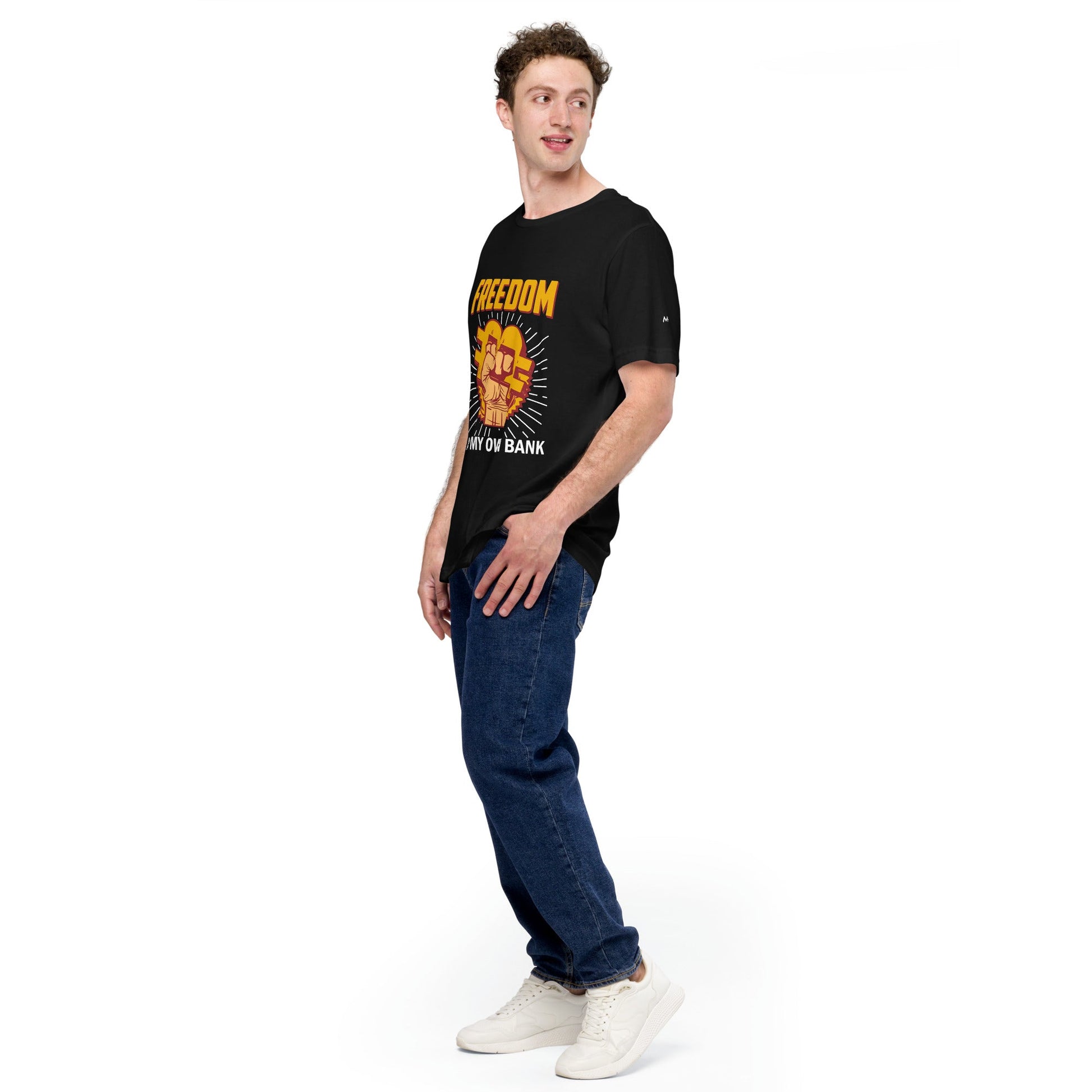 Bitcoin Freedom; I am my Own Bank - Unisex t-shirt by DarkByteGear