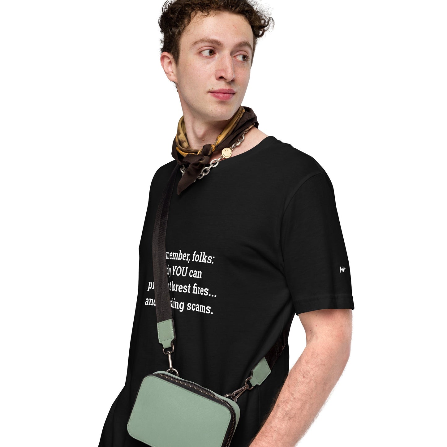 Remember folks only YOU can prevent forest fires and phishing scams V2 - Unisex t-shirt by DarkByteGear