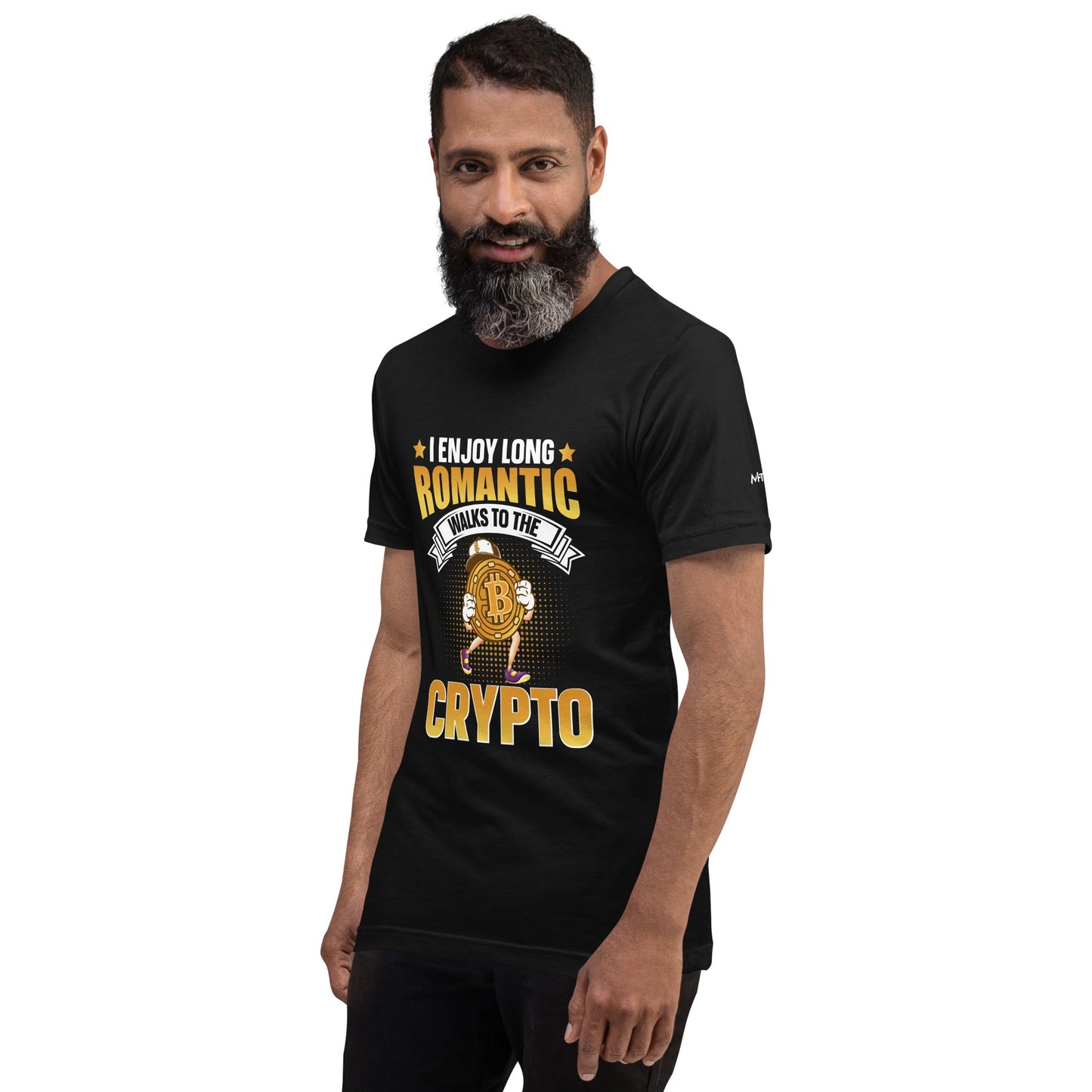 I enjoy long Romantic Walk with Crypto - Unisex t-shirt by DarkByteGear