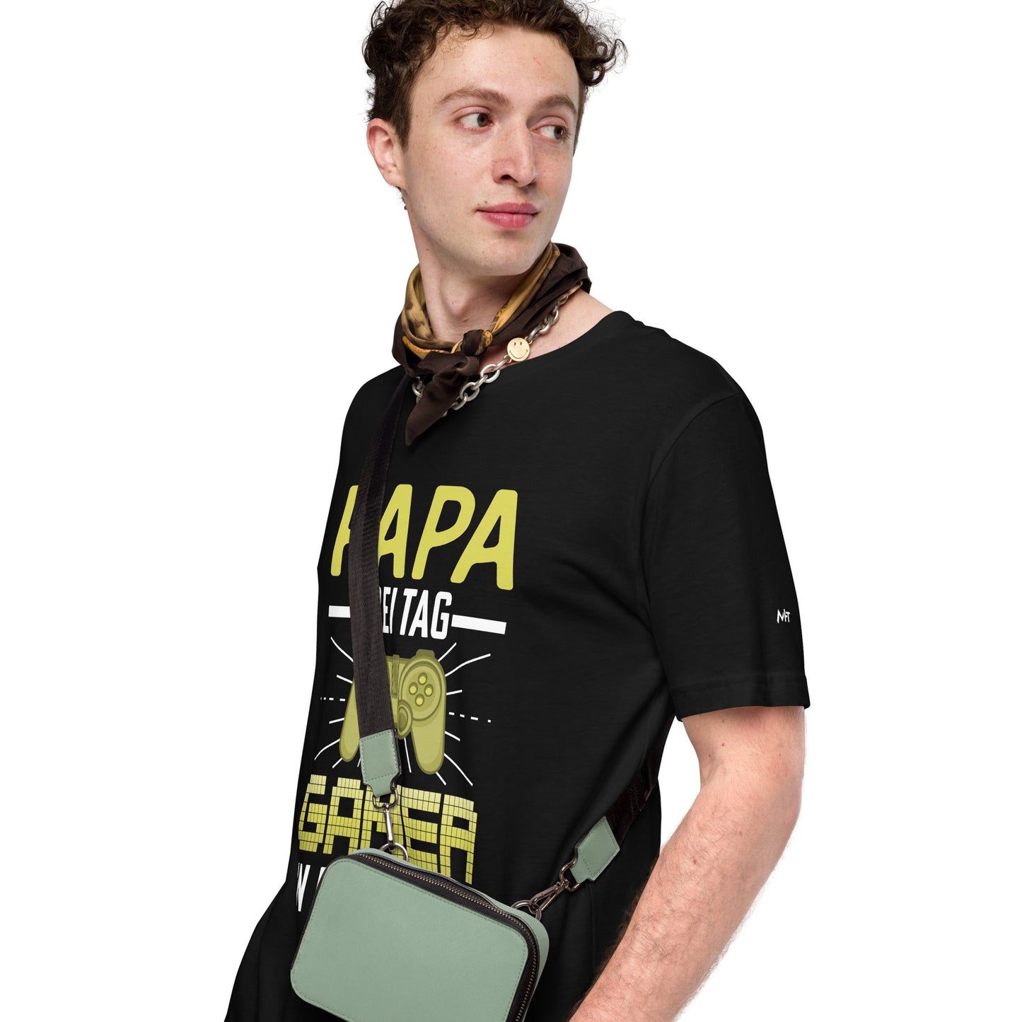 Papa Bei Tag Gamer in Der Nacht - Unisex t-shirt by DarkByteGear