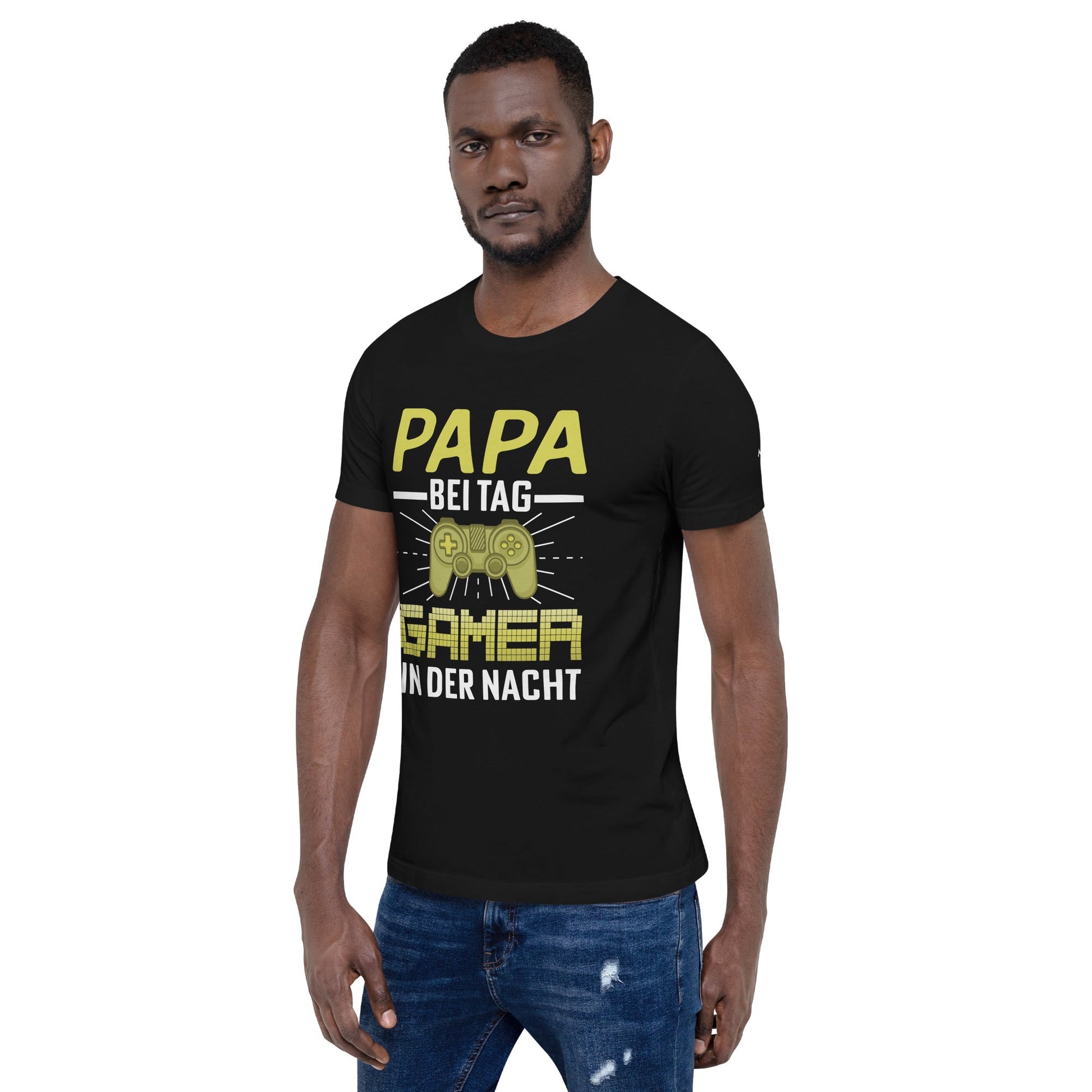 Papa Bei Tag Gamer in Der Nacht - Unisex t-shirt by DarkByteGear
