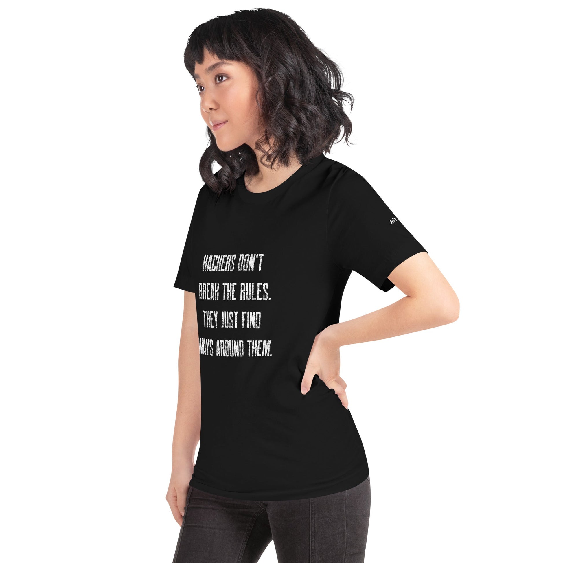 Hackers don't break the rules, they just find ways around them V1 - Unisex t-shirt by DarkByteGear