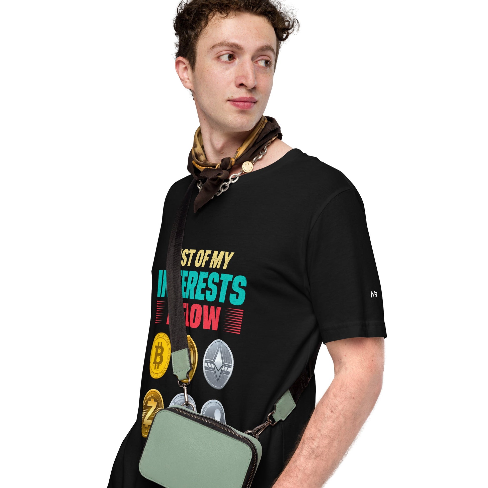 List of my Interests below - Unisex t-shirt by DarkByteGear