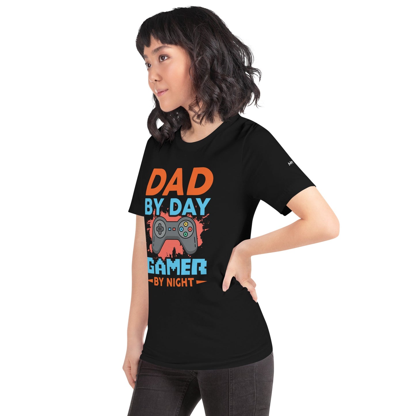 Dad by Day, Gamer by Night - Unisex t-shirt by DarkByteGear