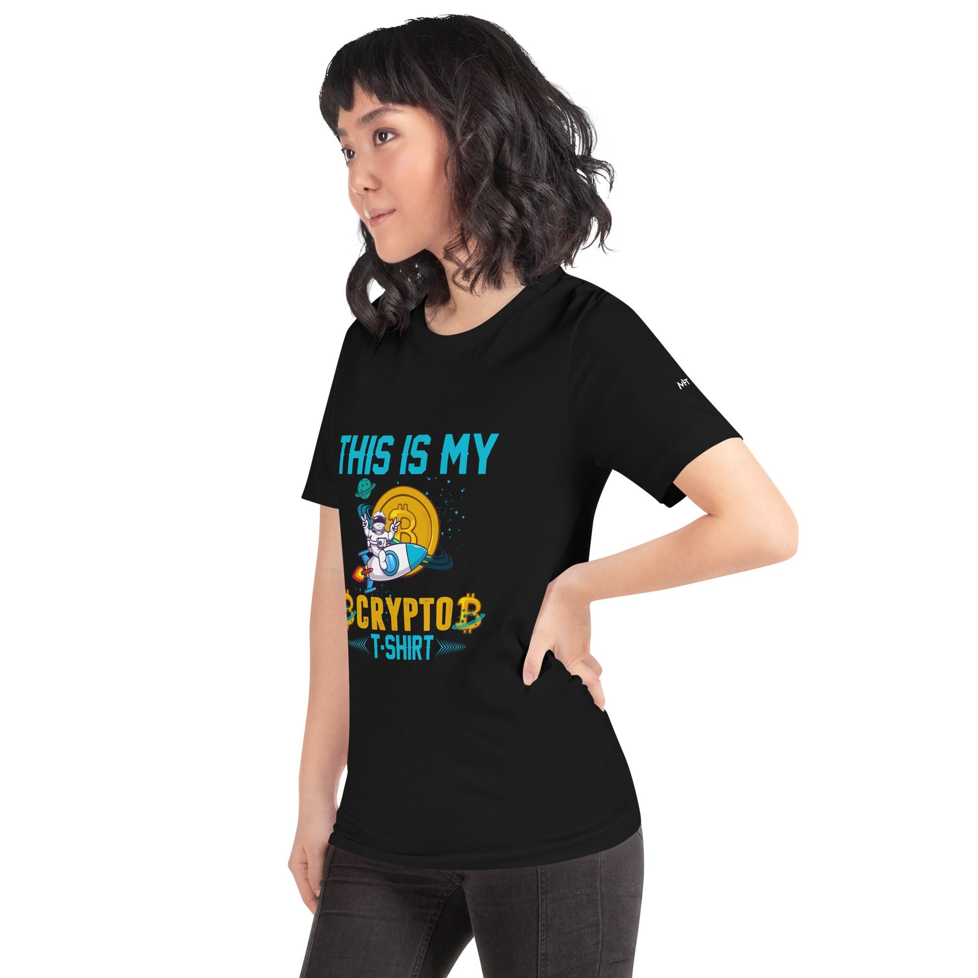 This is my Crypto T-shirt with Turtle Ninja and Missile - Unisex t-shirt by DarkByteGear