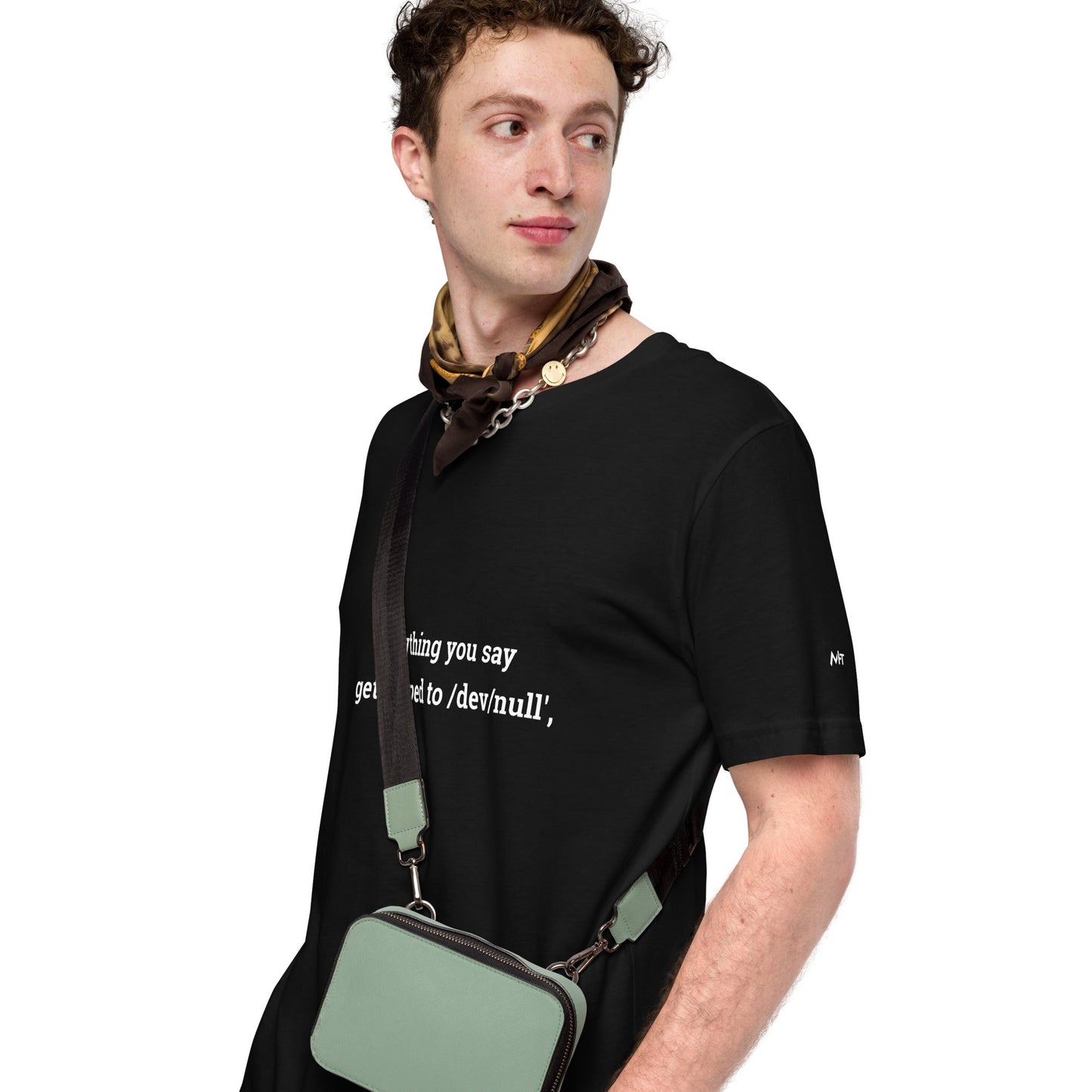 Anything you say Gets piped to devnull - Unisex t-shirt by DarkByteGear