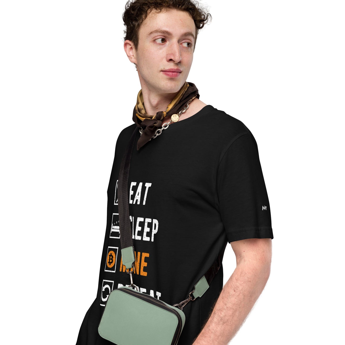 Eat, Sleep, Bitcoin Mine and Repeat - Unisex t-shirt by DarkByteGear