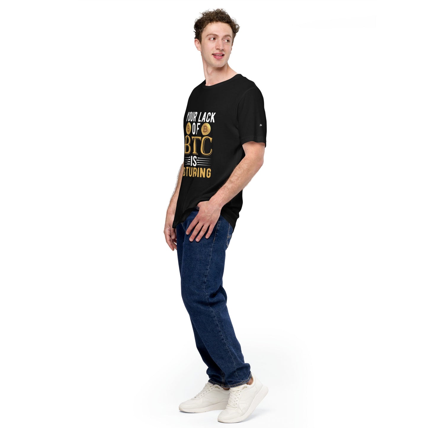 Your Lack of Bitcoin is Disturbing - Unisex t-shirt by DarkByteGear