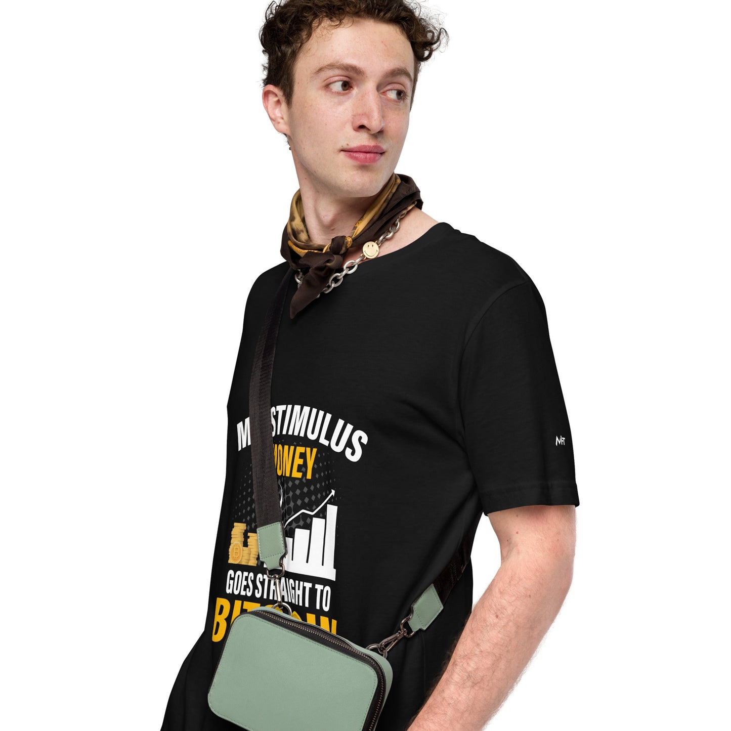 My Stimulus Money Goes Straight to Bitcoin - Unisex t-shirt by DarkByteGear
