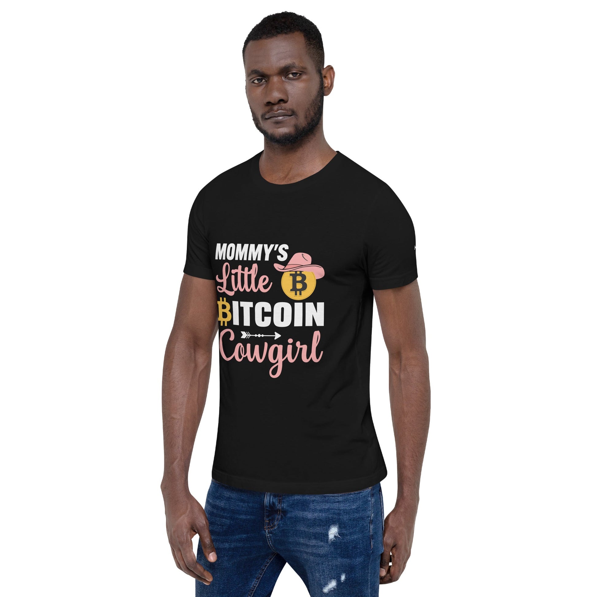 Mommy's little bitcoin cowgirl - Unisex t-shirt by DarkByteGear