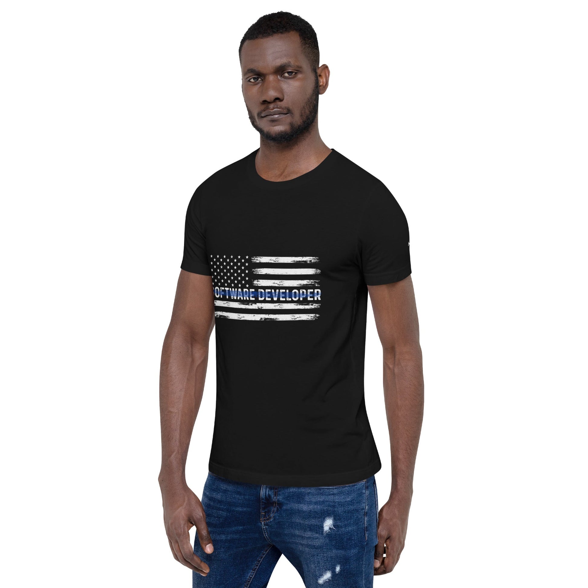 Patriotic Software Developer - Unisex t-shirt by DarkByteGear