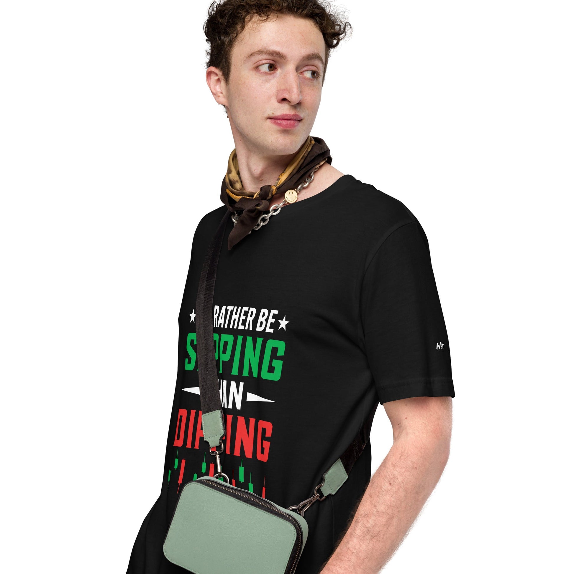 I'd rather be Sipping than Dipping - Unisex t-shirt by DarkByteGear