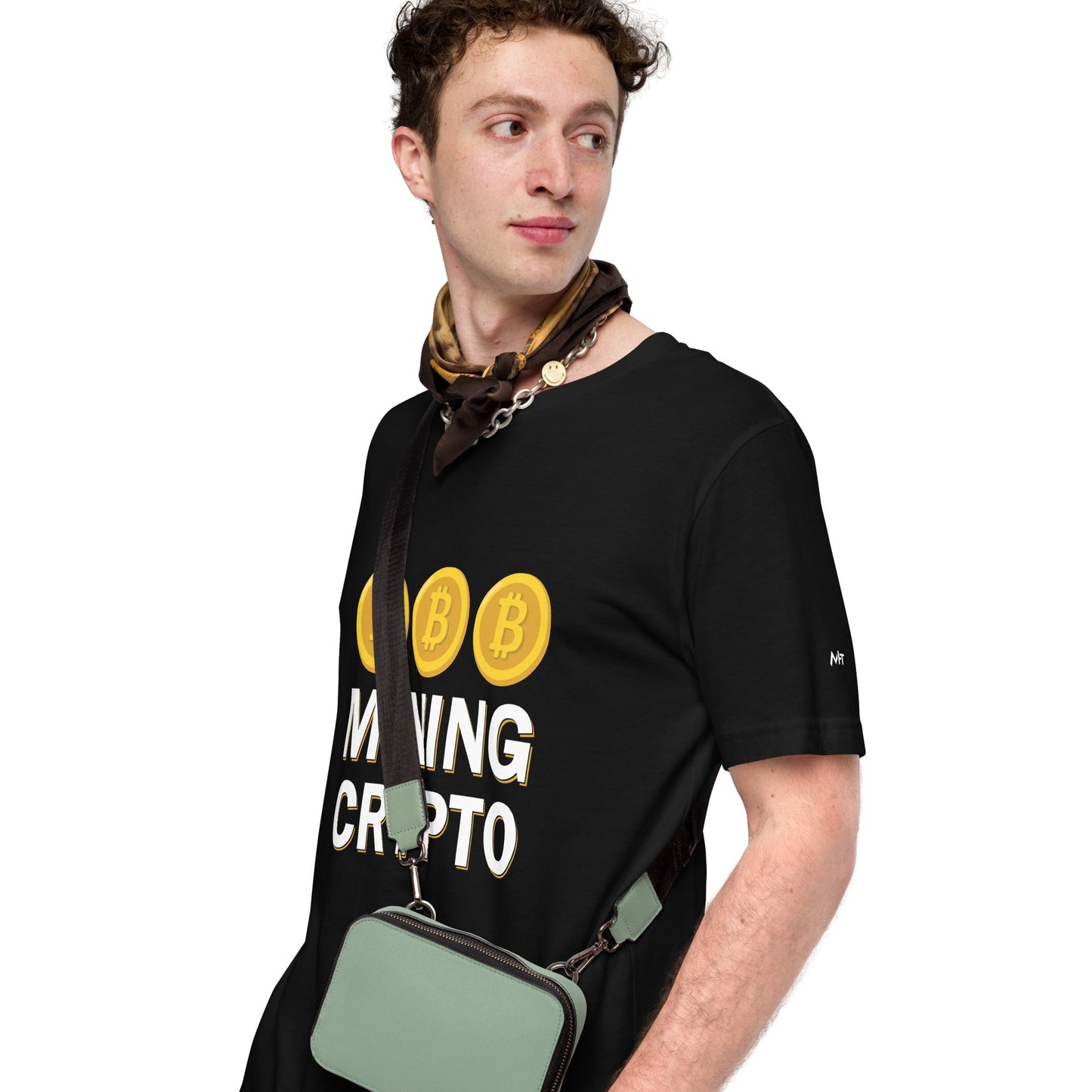 Mining Crypto - Unisex t-shirt ( Back Print ) by DarkByteGear