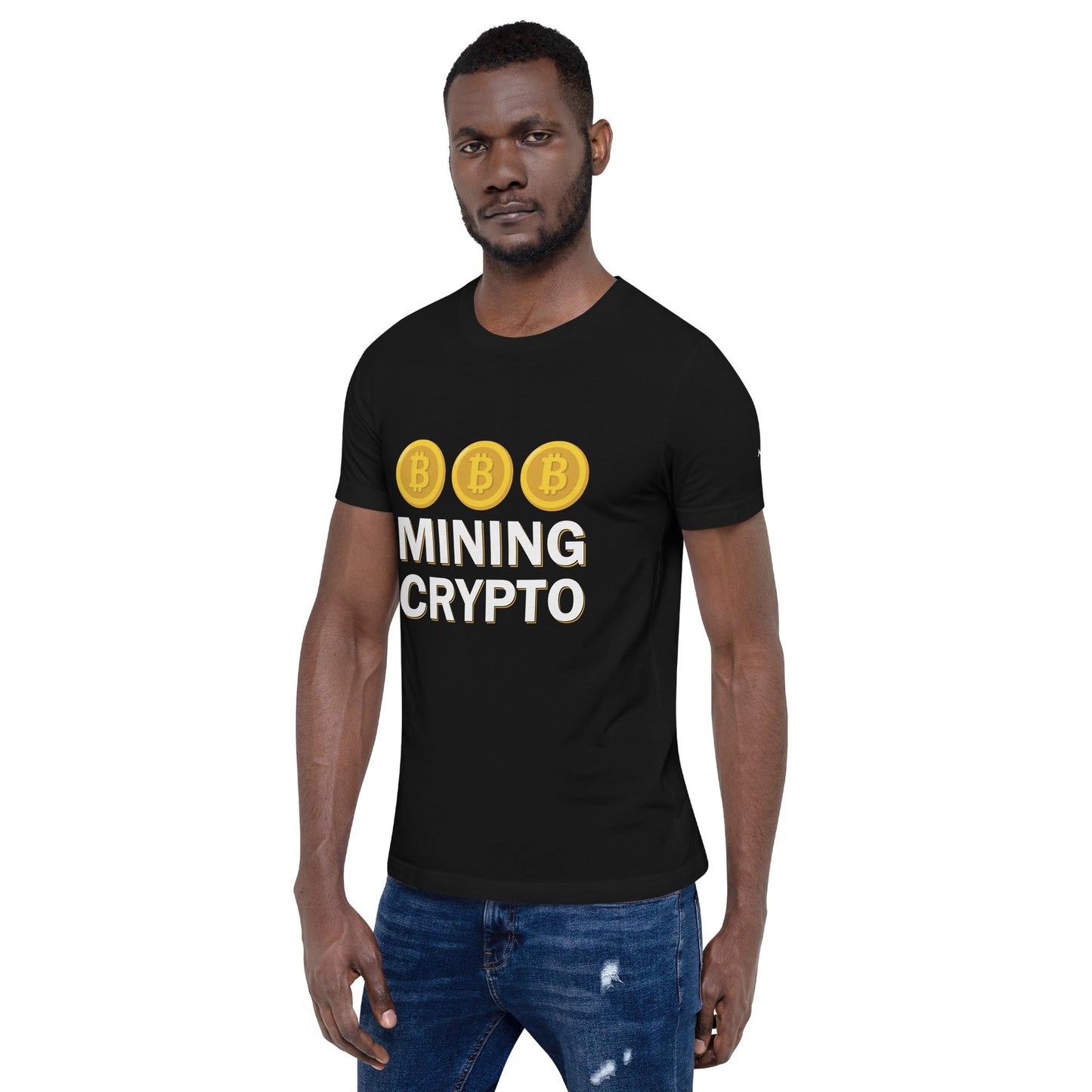 Mining Crypto - Unisex t-shirt ( Back Print ) by DarkByteGear